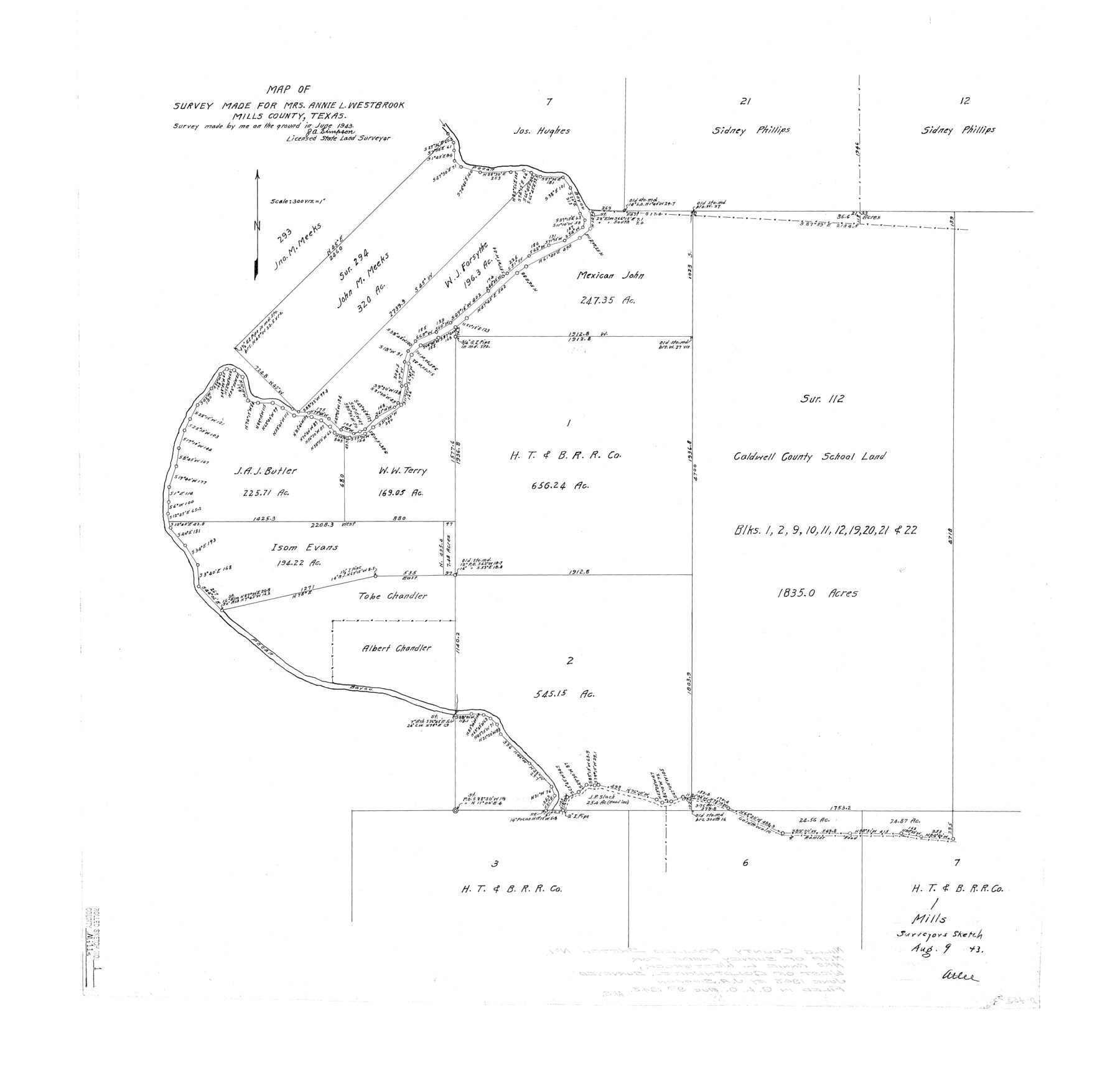 6779, Mills County Rolled Sketch 1, General Map Collection