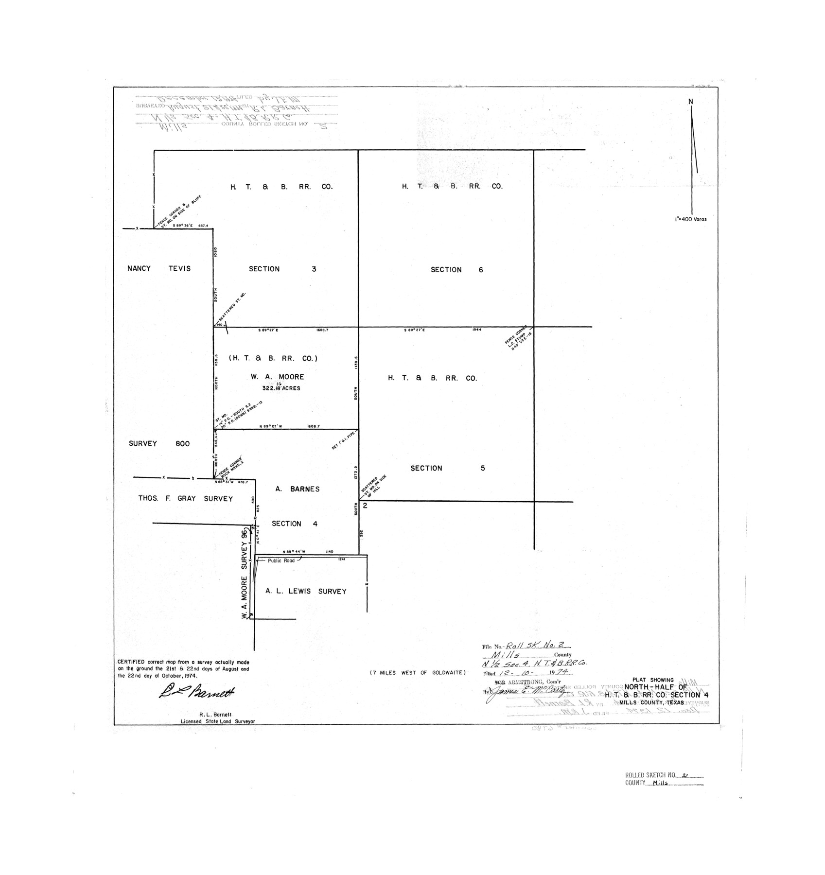 6780, Mills County Rolled Sketch 2, General Map Collection