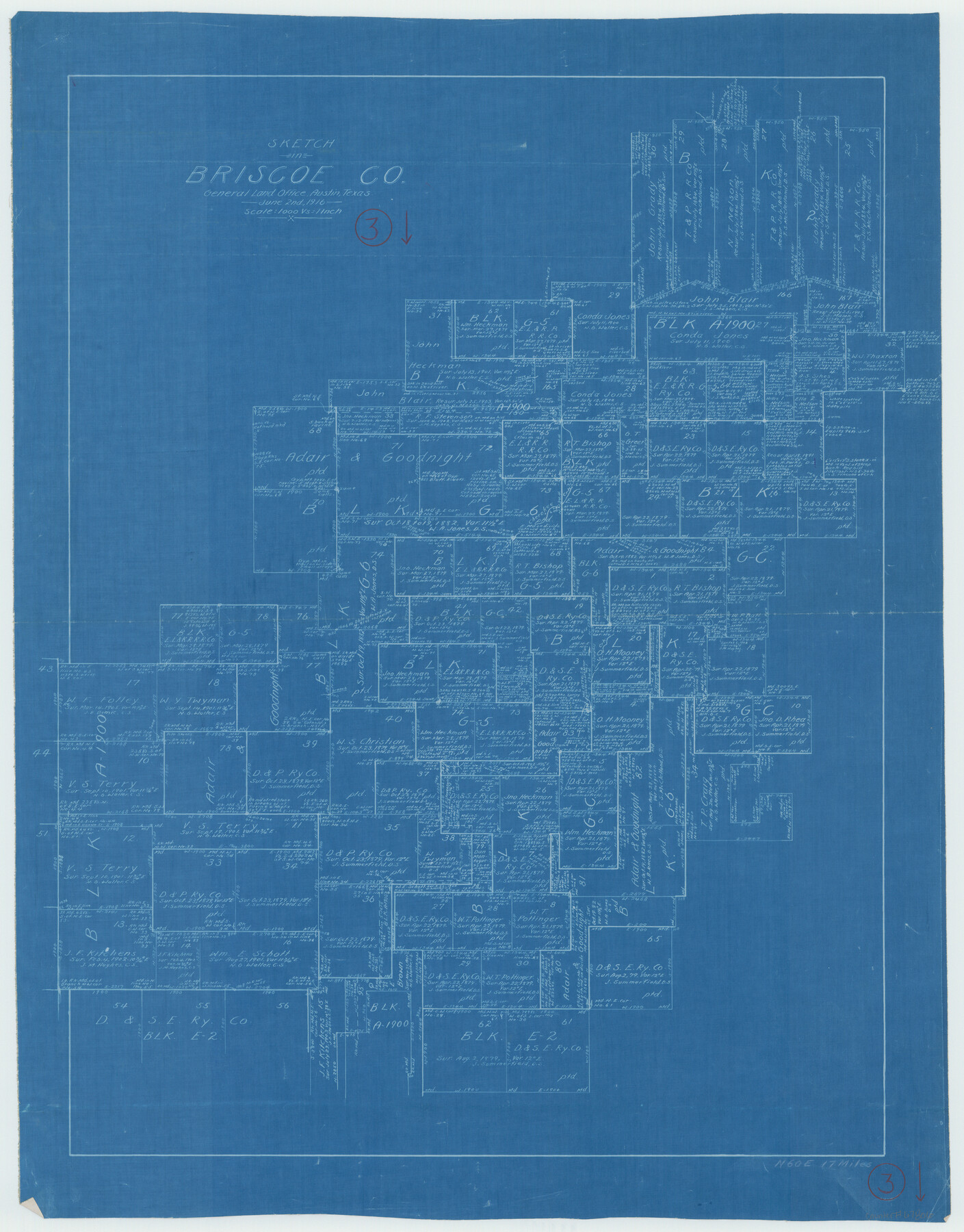 67806, Briscoe County Working Sketch 3, General Map Collection