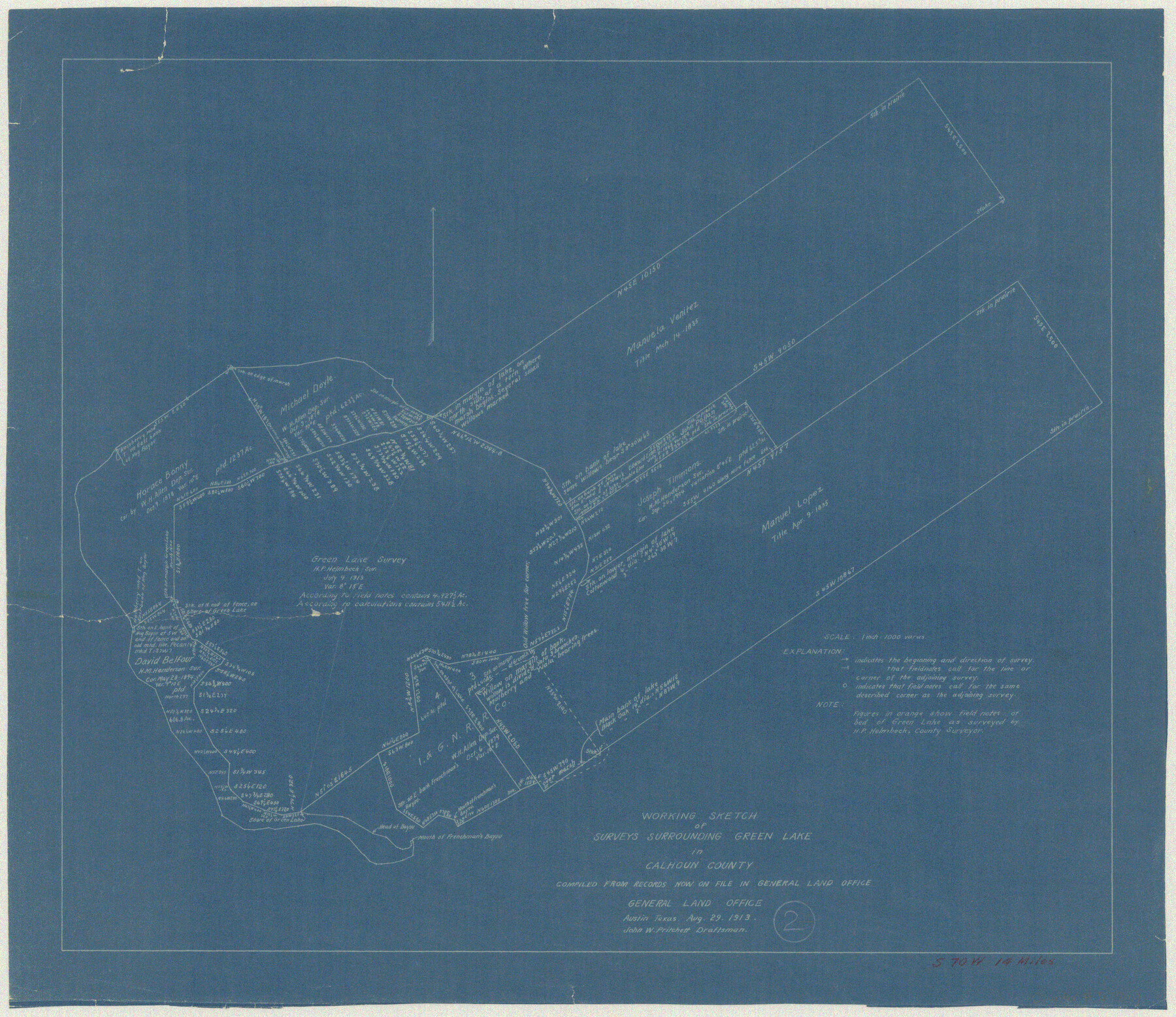 67817, Calhoun County Working Sketch 2a, General Map Collection