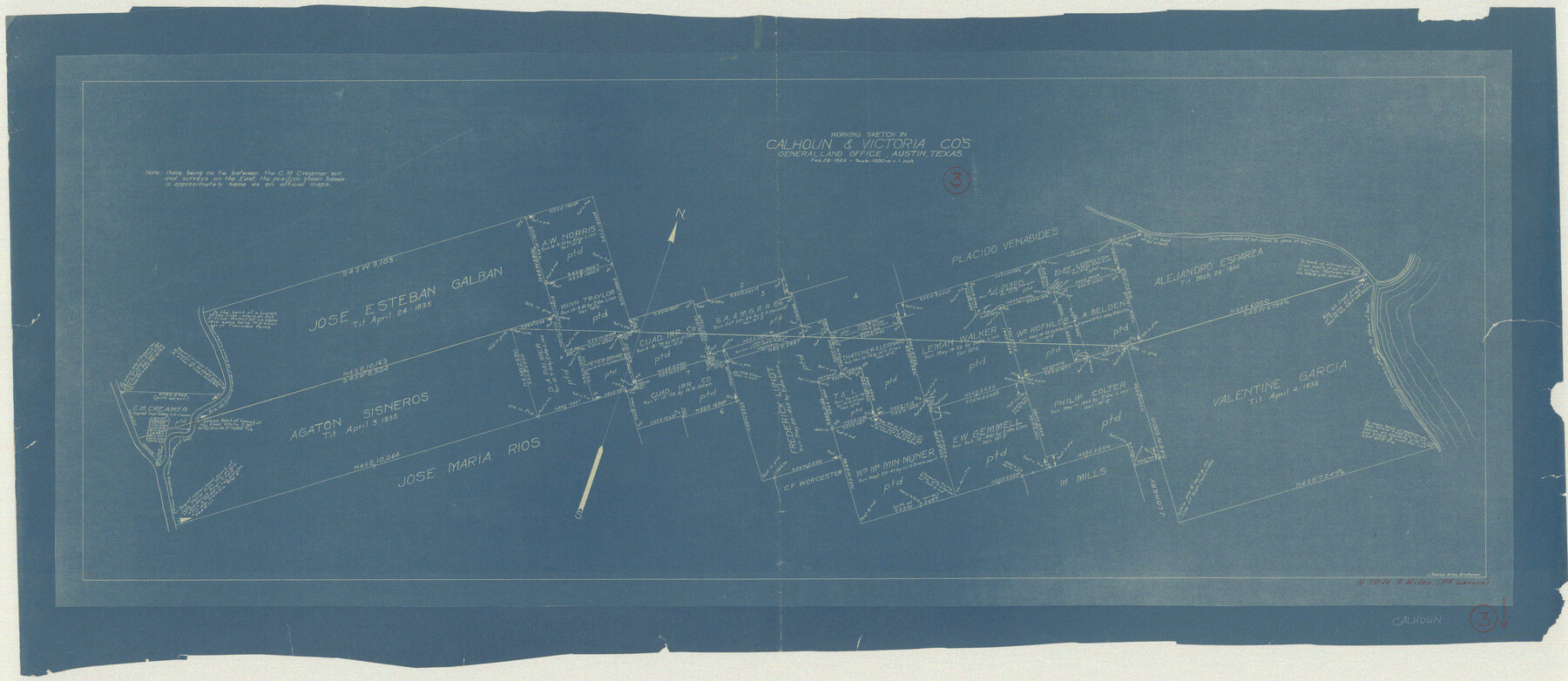 67819, Calhoun County Working Sketch 3, General Map Collection