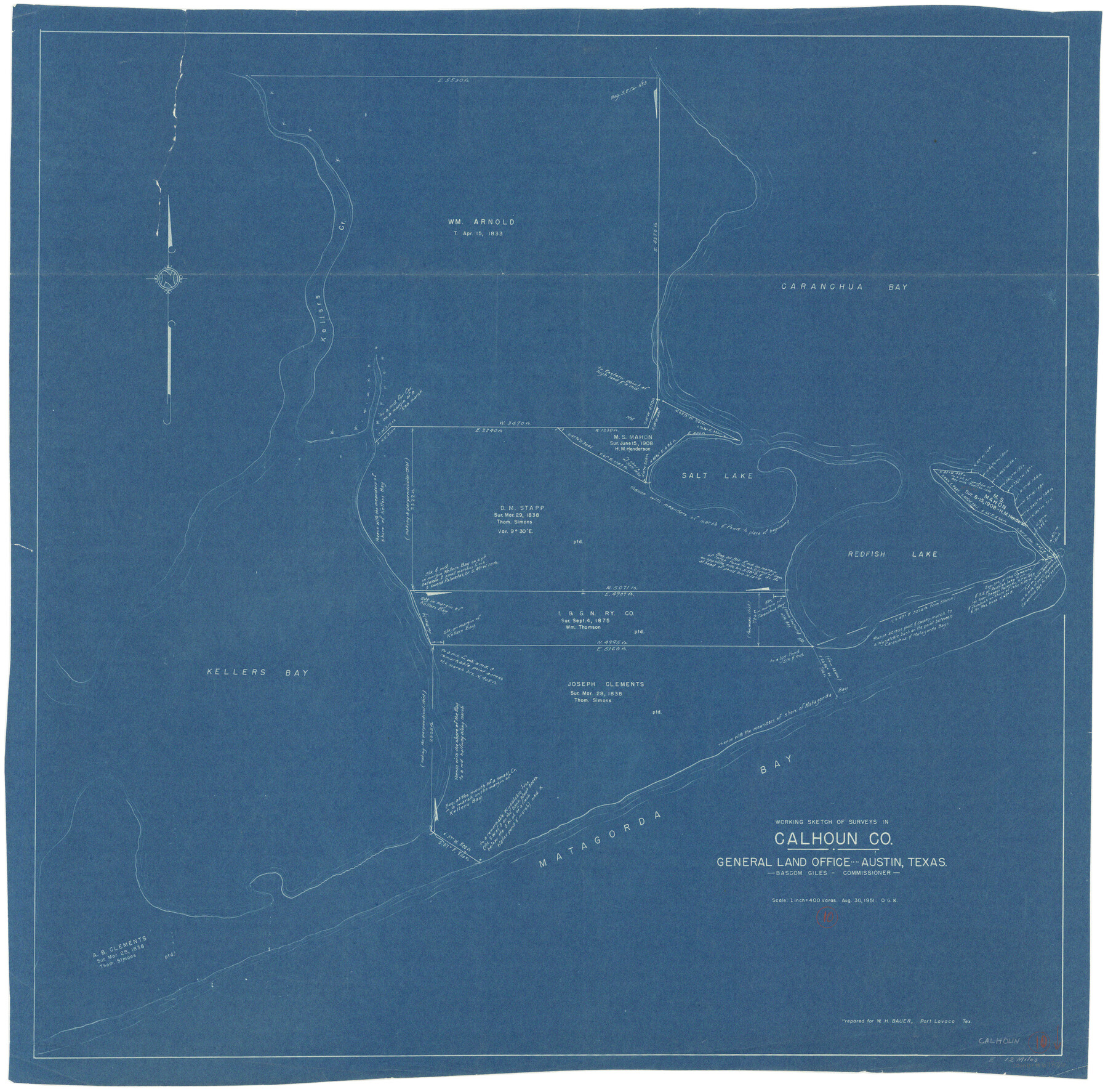 67826, Calhoun County Working Sketch 10, General Map Collection
