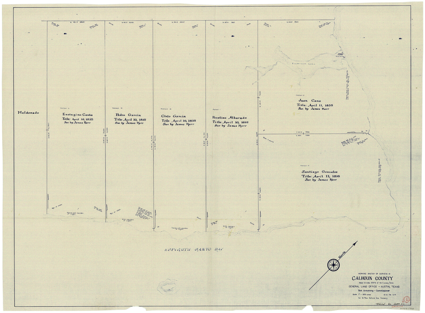 67828, Calhoun County Working Sketch 12, General Map Collection
