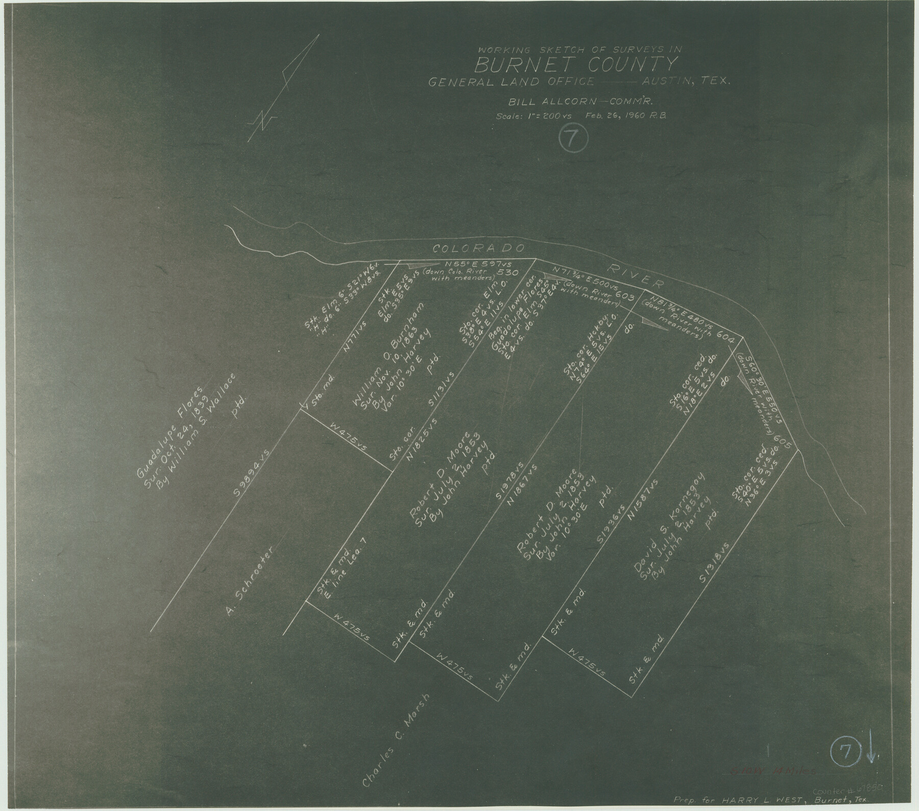 67850, Burnet County Working Sketch 7, General Map Collection