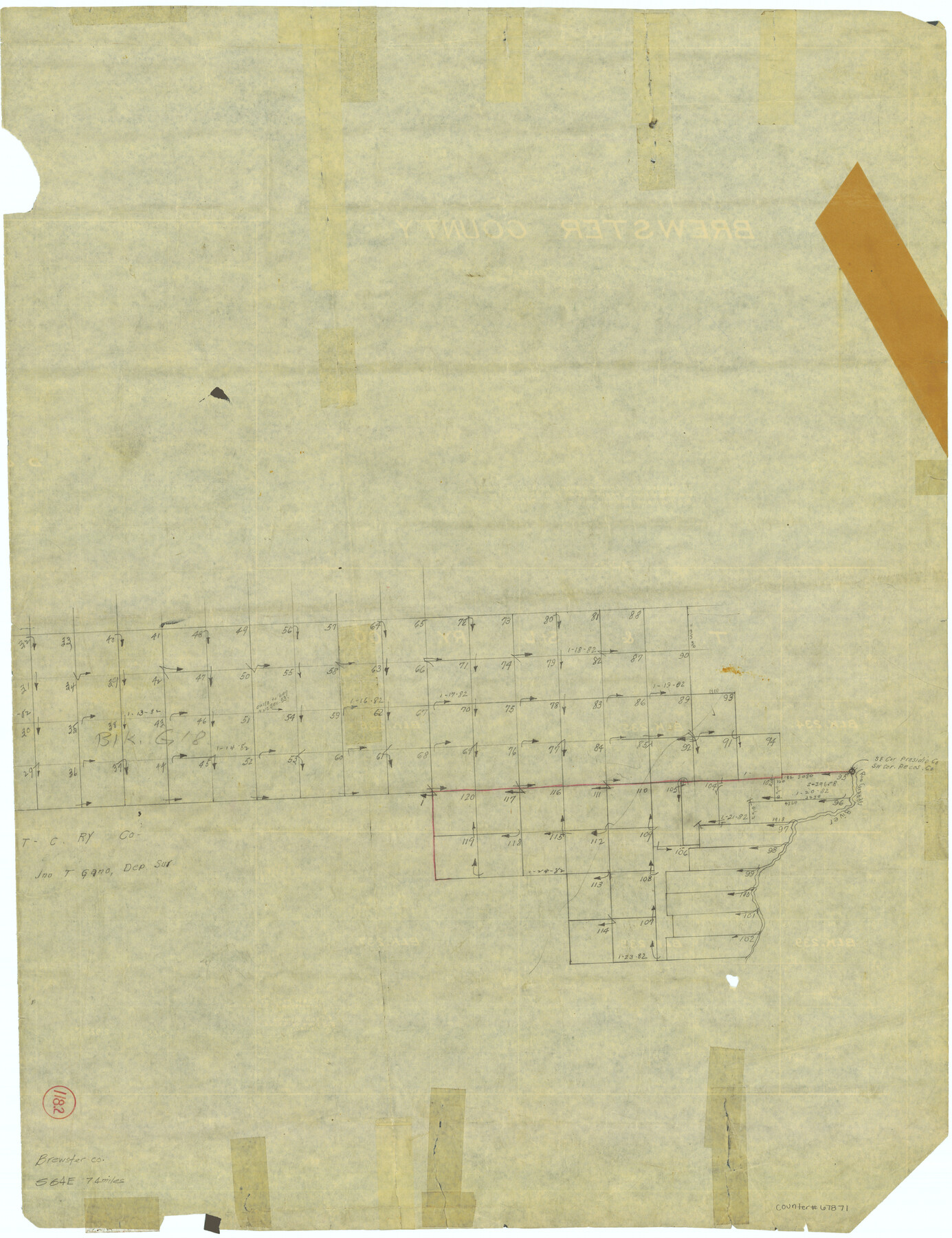 67871, Brewster County Working Sketch 118.2, General Map Collection