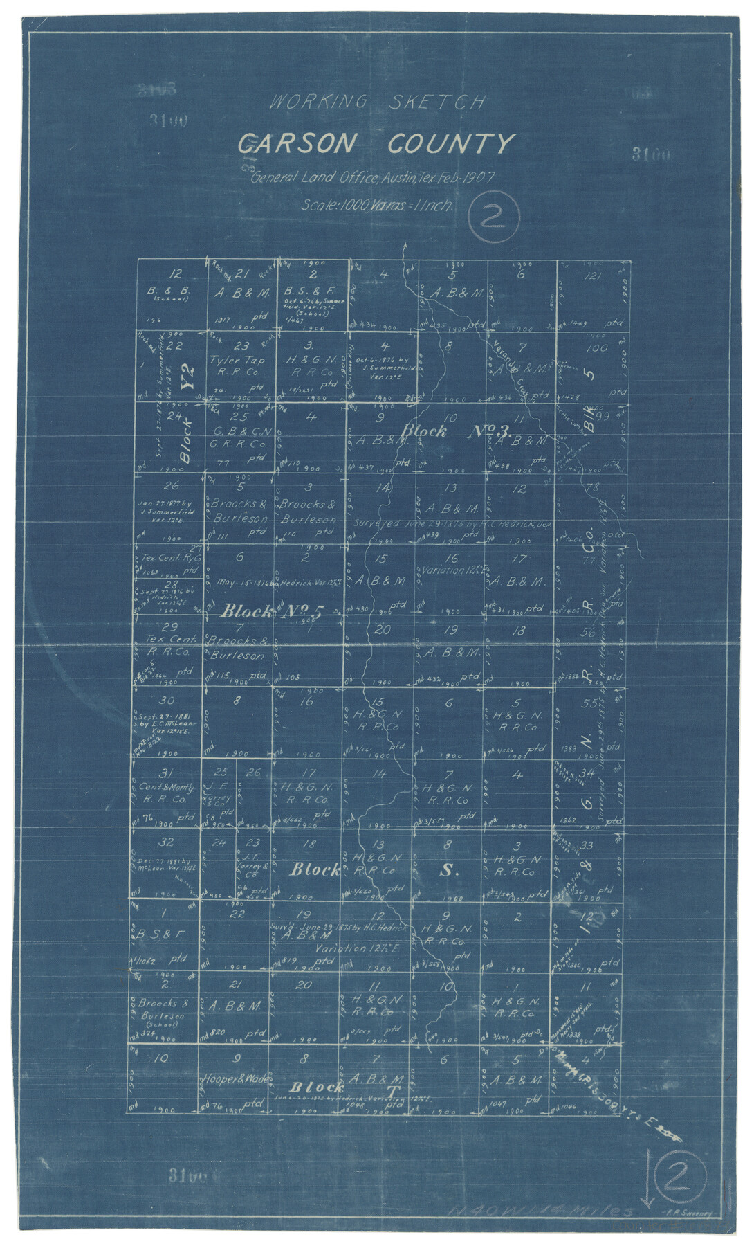 67873, Carson County Working Sketch 2, General Map Collection
