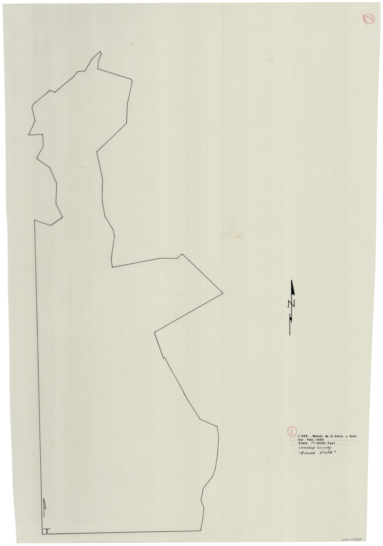 67880, Cameron County Working Sketch 1, General Map Collection
