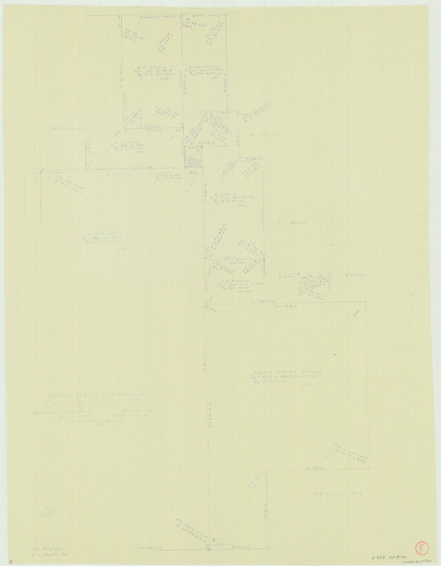 67890, Callahan County Working Sketch 8, General Map Collection