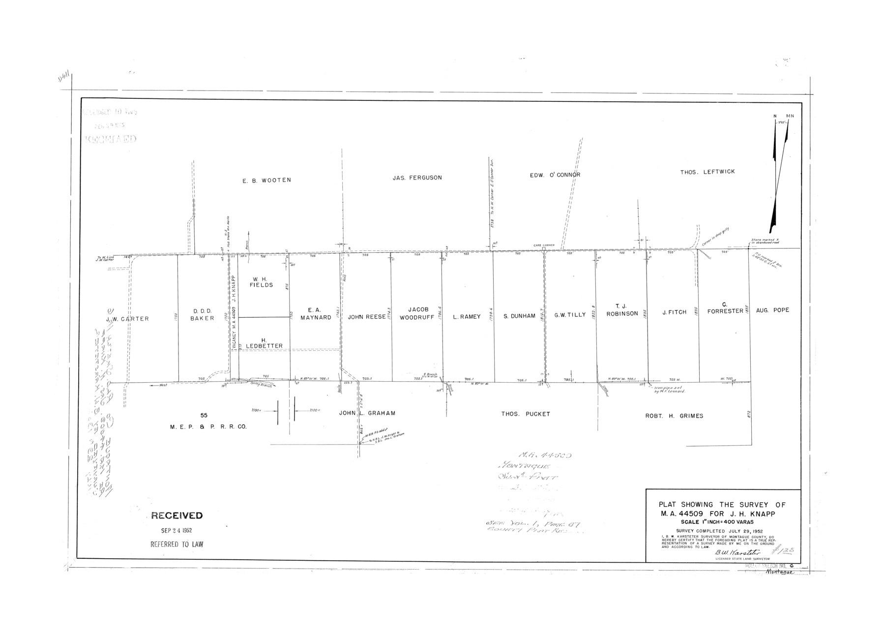 6790, Montague County Rolled Sketch 6, General Map Collection