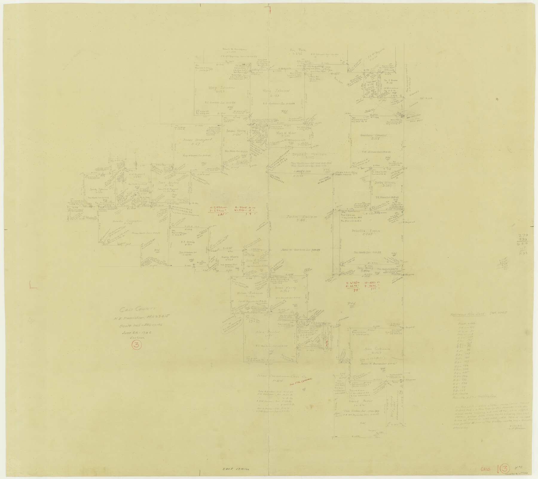 67906, Cass County Working Sketch 3, General Map Collection