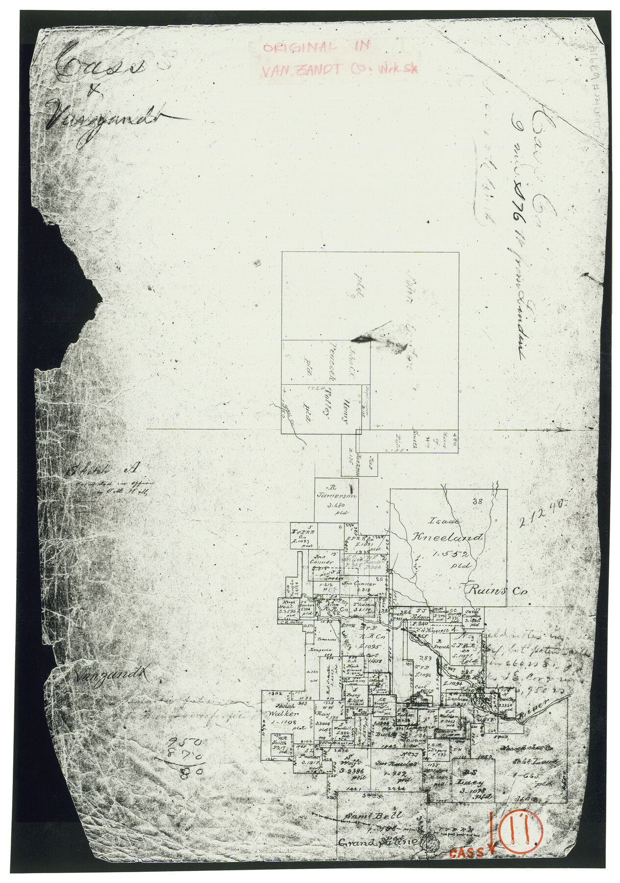67914, Cass County Working Sketch 11, General Map Collection
