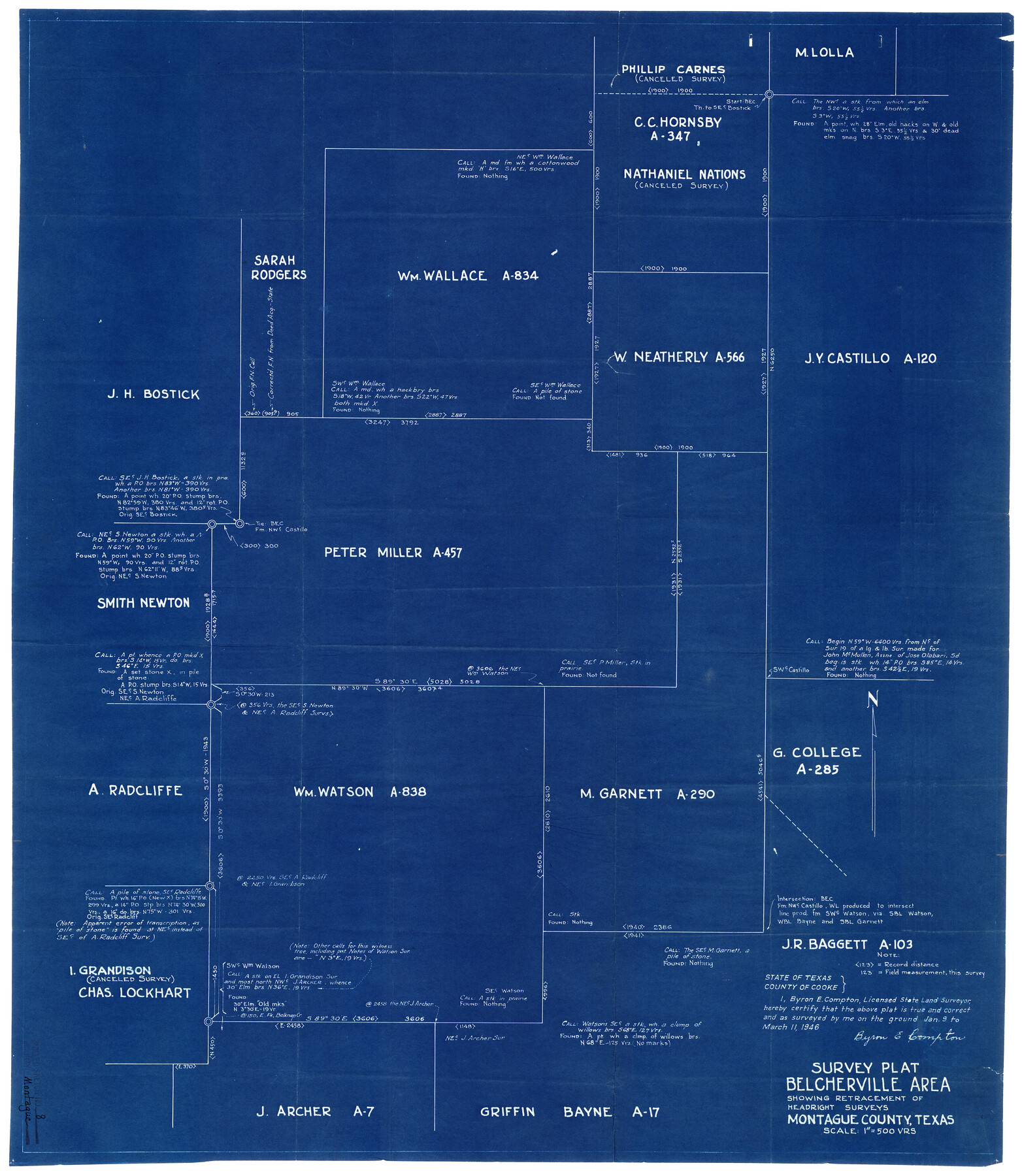 6792, Montague County Rolled Sketch 8, General Map Collection
