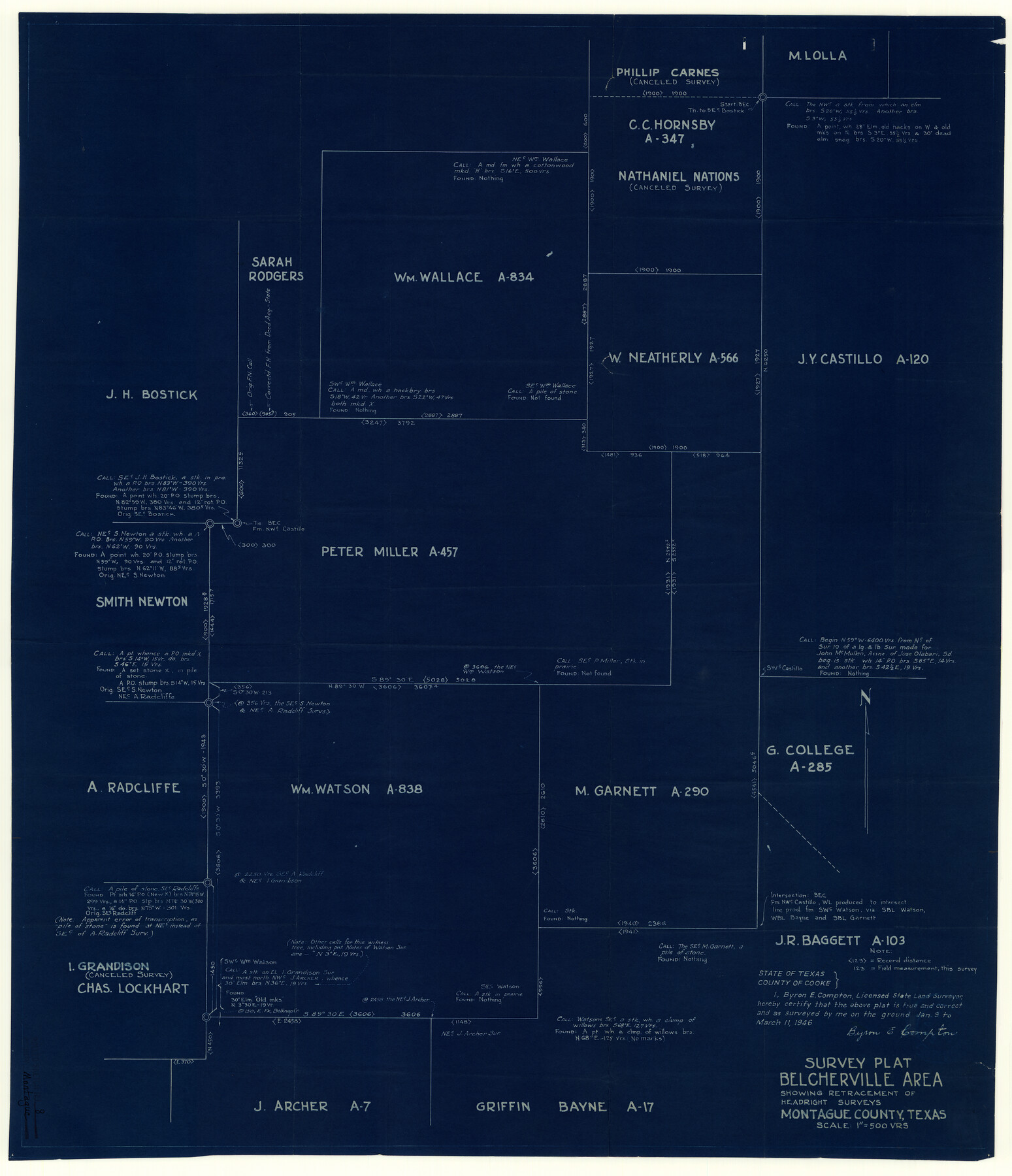 6792, Montague County Rolled Sketch 8, General Map Collection