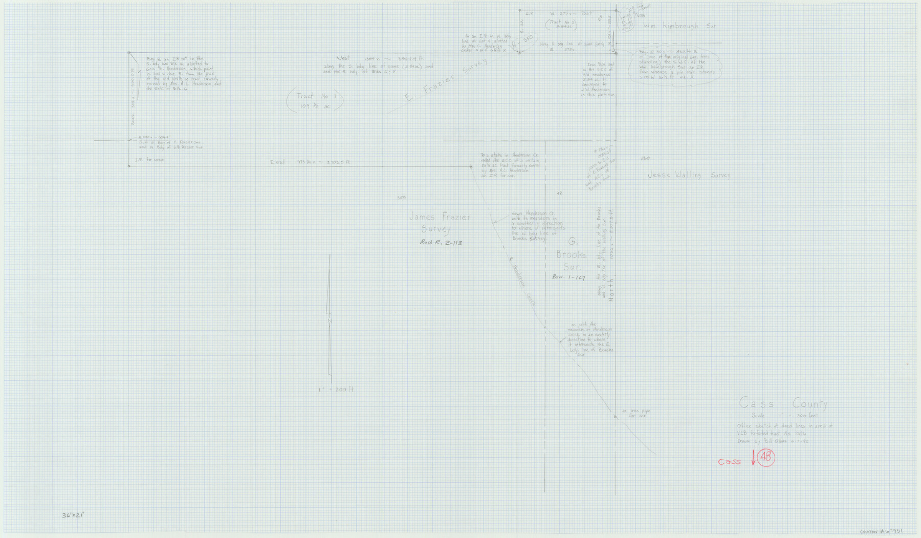 67951, Cass County Working Sketch 48, General Map Collection