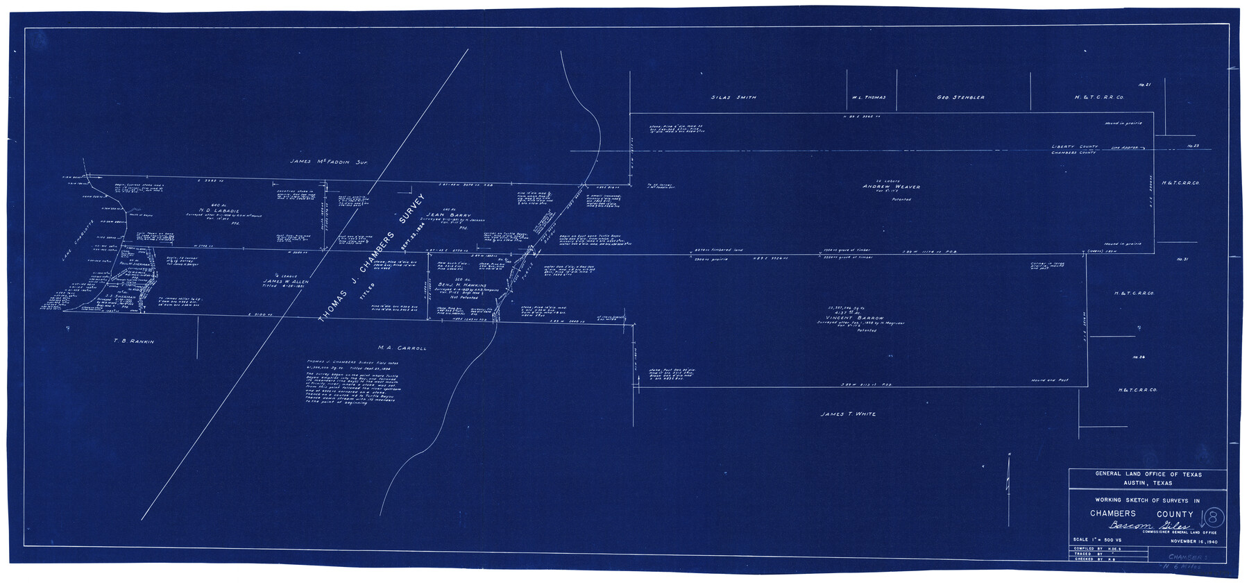 67991, Chambers County Working Sketch 8, General Map Collection
