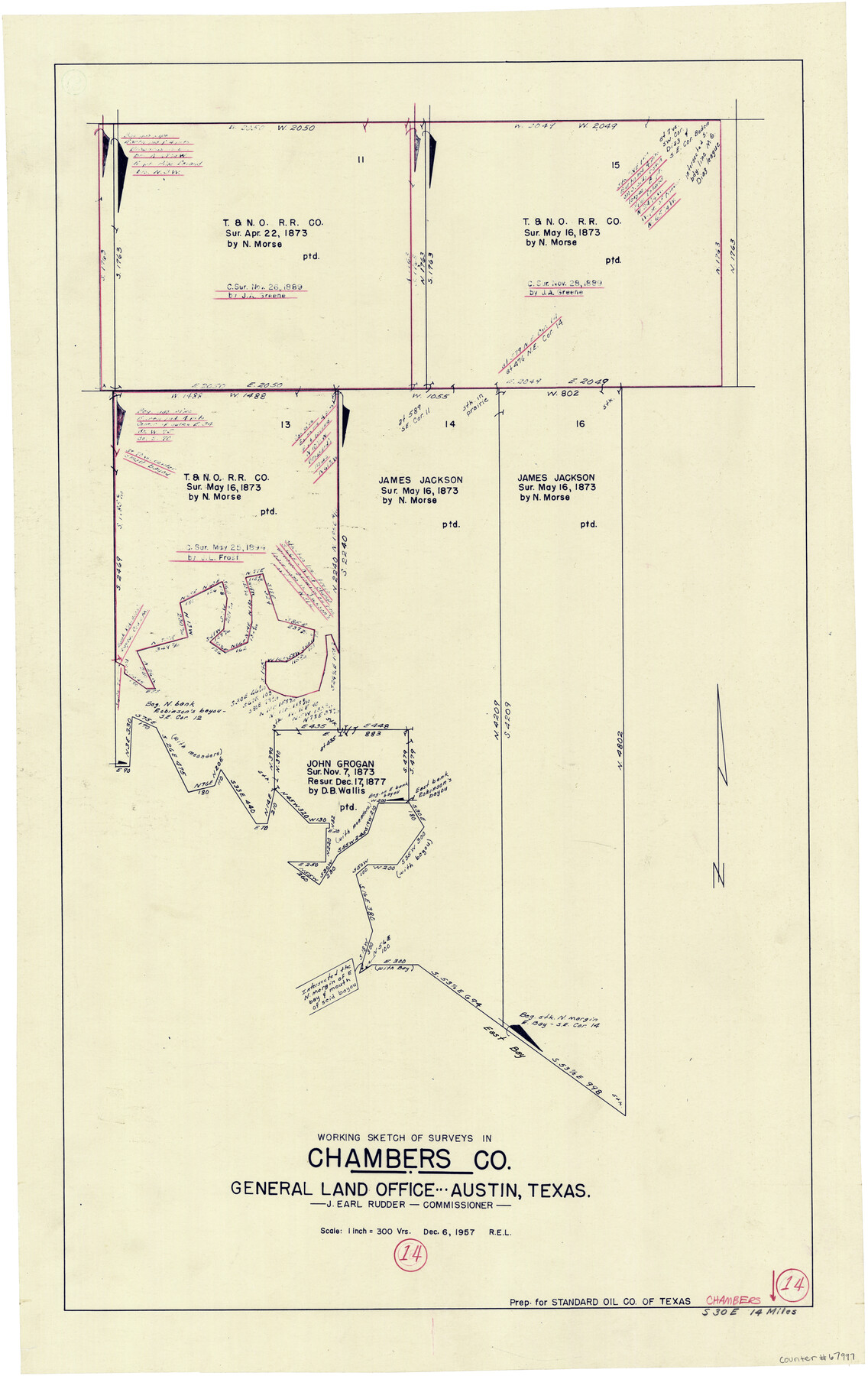 67997, Chambers County Working Sketch 14, General Map Collection
