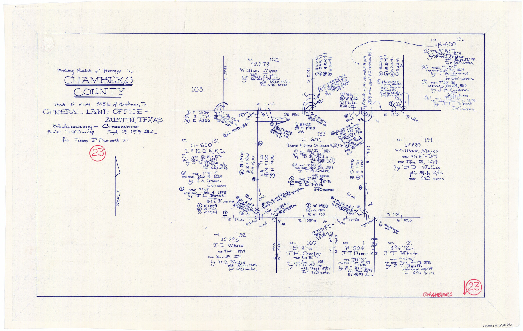 68006, Chambers County Working Sketch 23, General Map Collection