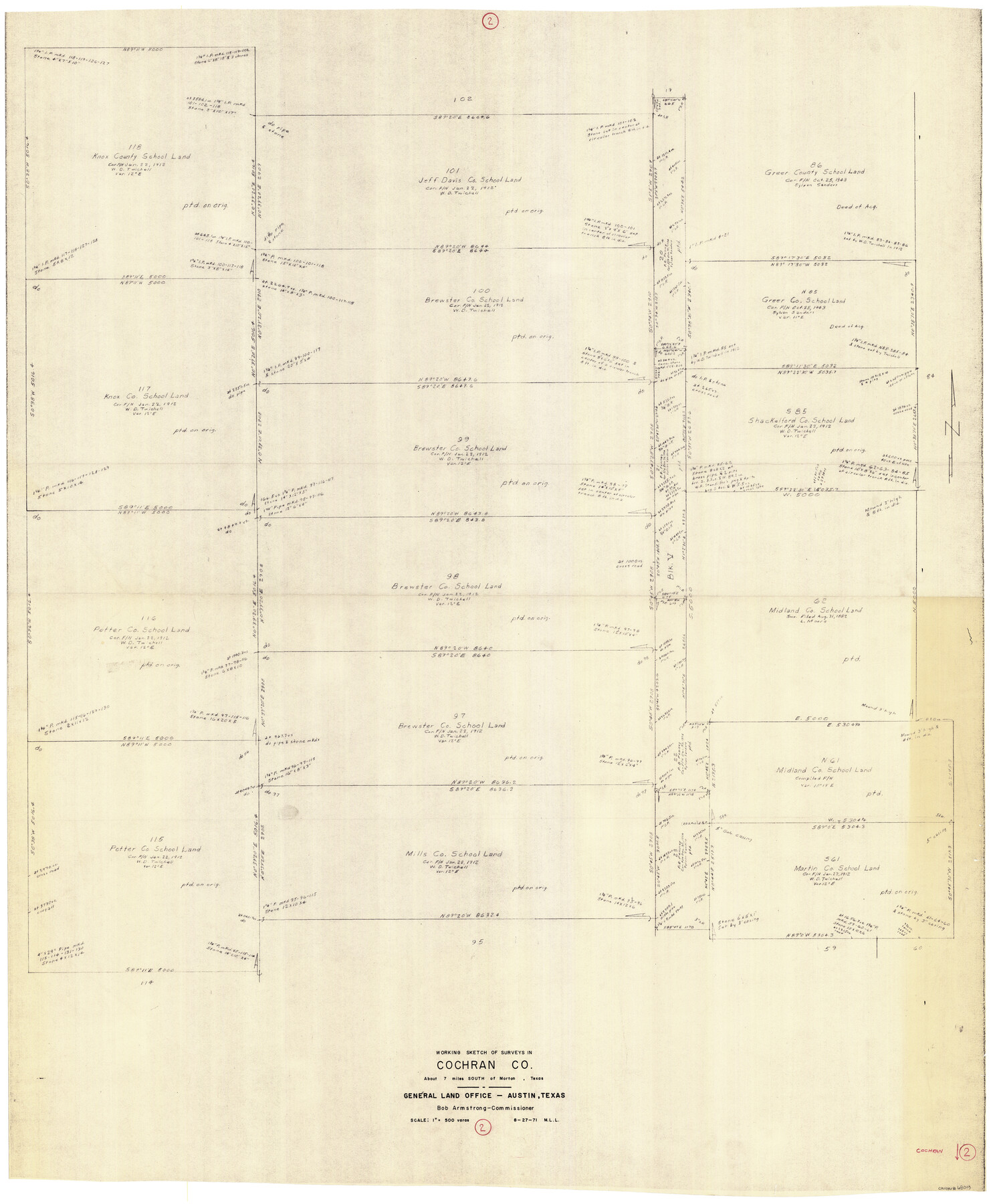 68013, Cochran County Working Sketch 2, General Map Collection
