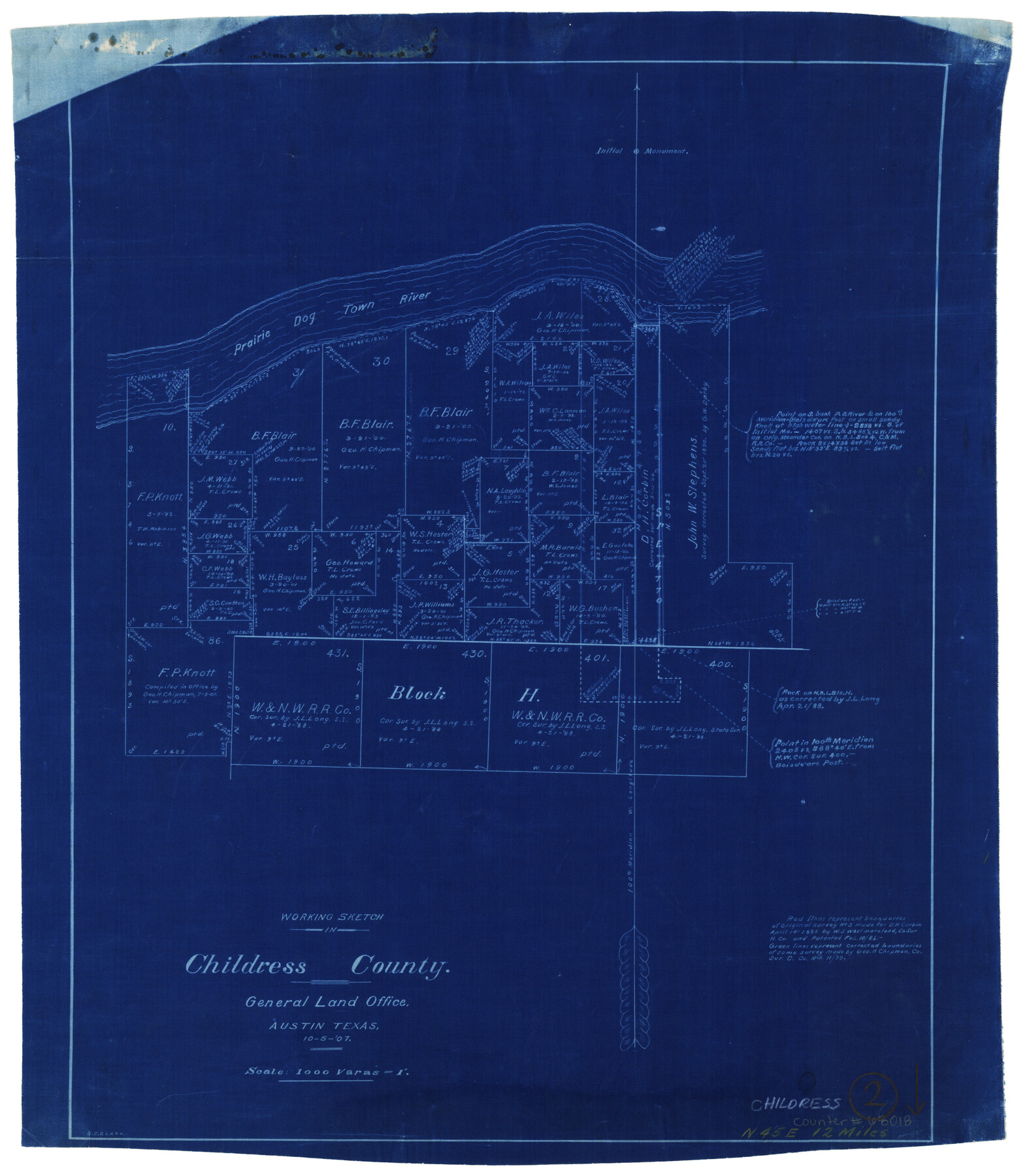 68018, Childress County Working Sketch 2, General Map Collection
