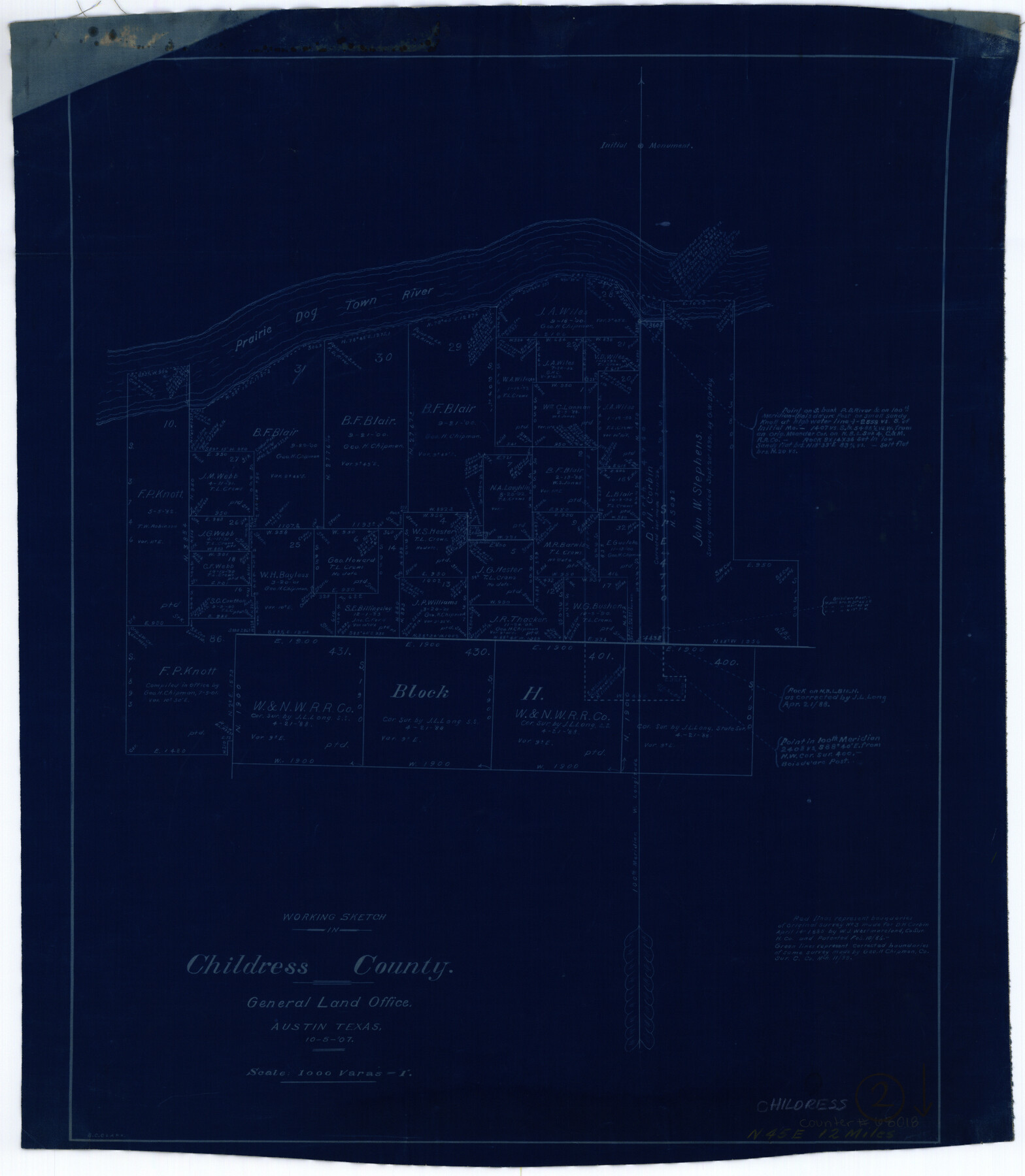 68018, Childress County Working Sketch 2, General Map Collection