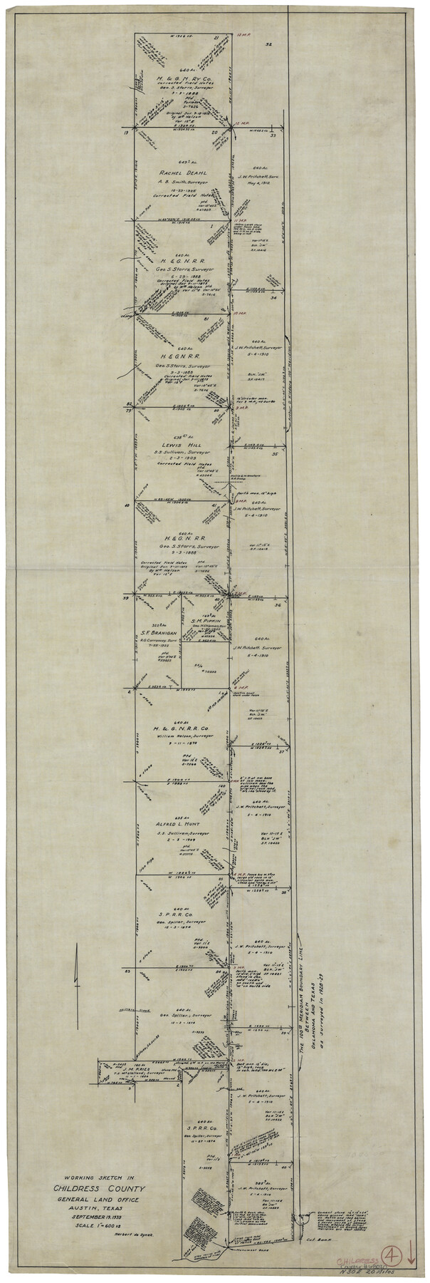 68020, Childress County Working Sketch 4, General Map Collection
