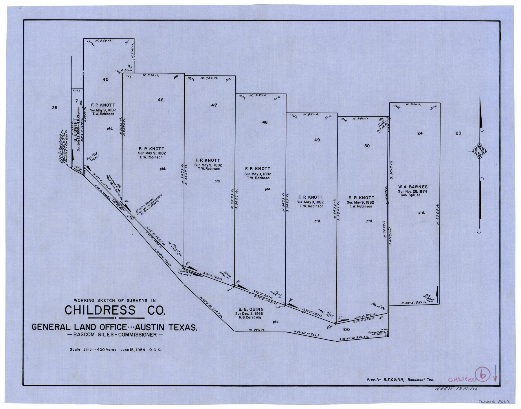 68022, Childress County Working Sketch 6, General Map Collection
