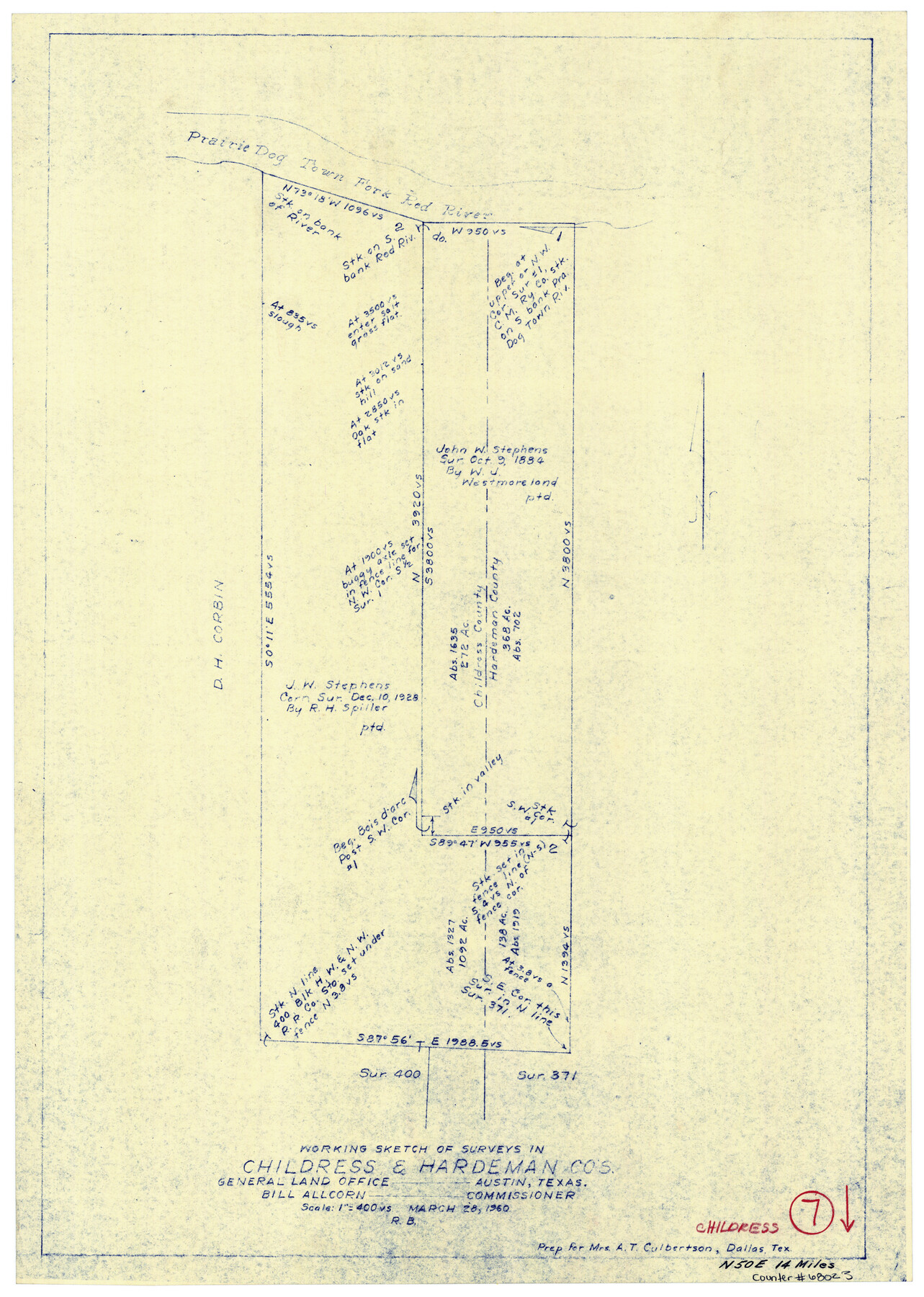 68023, Childress County Working Sketch 7, General Map Collection
