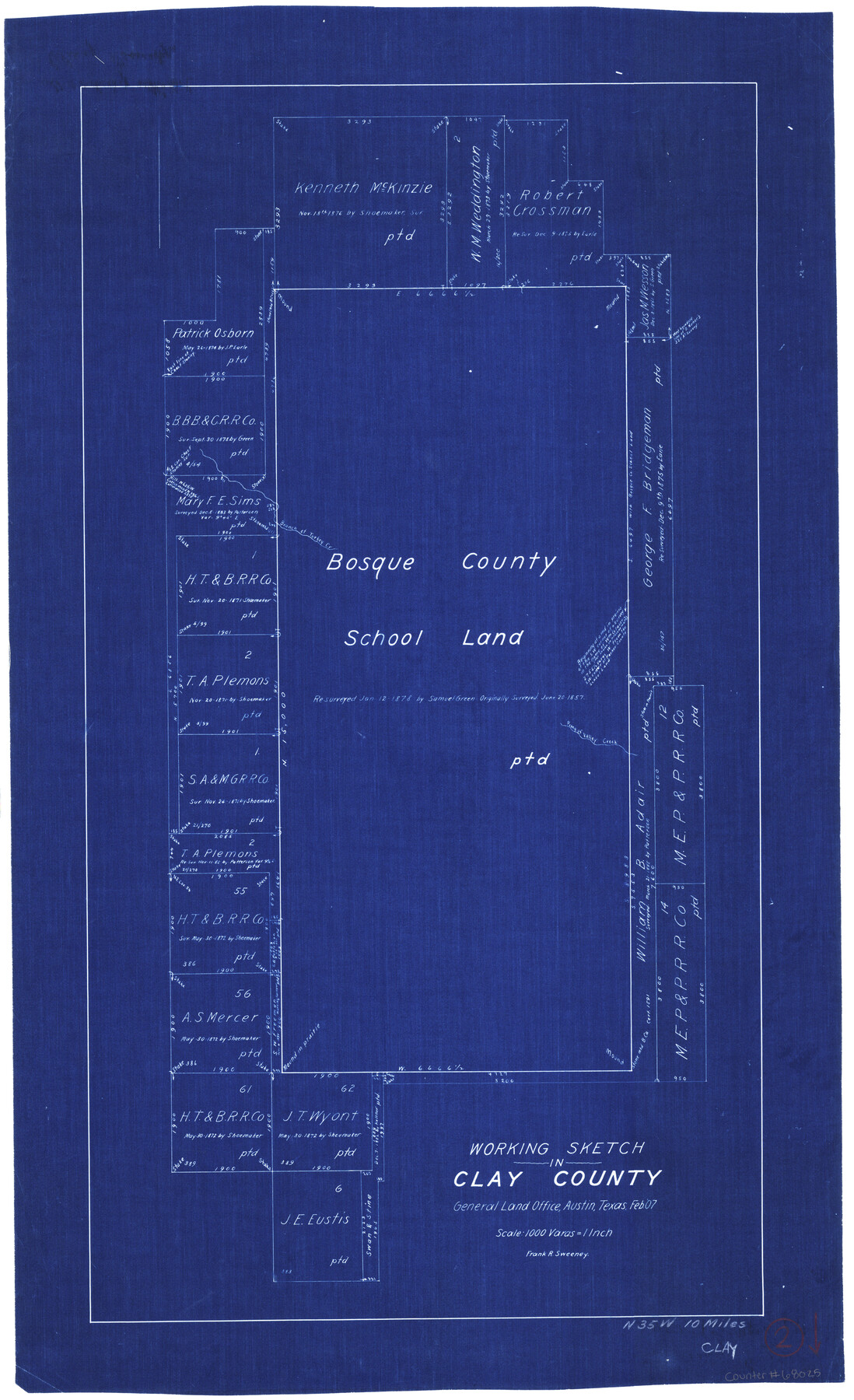 68025, Clay County Working Sketch 2, General Map Collection
