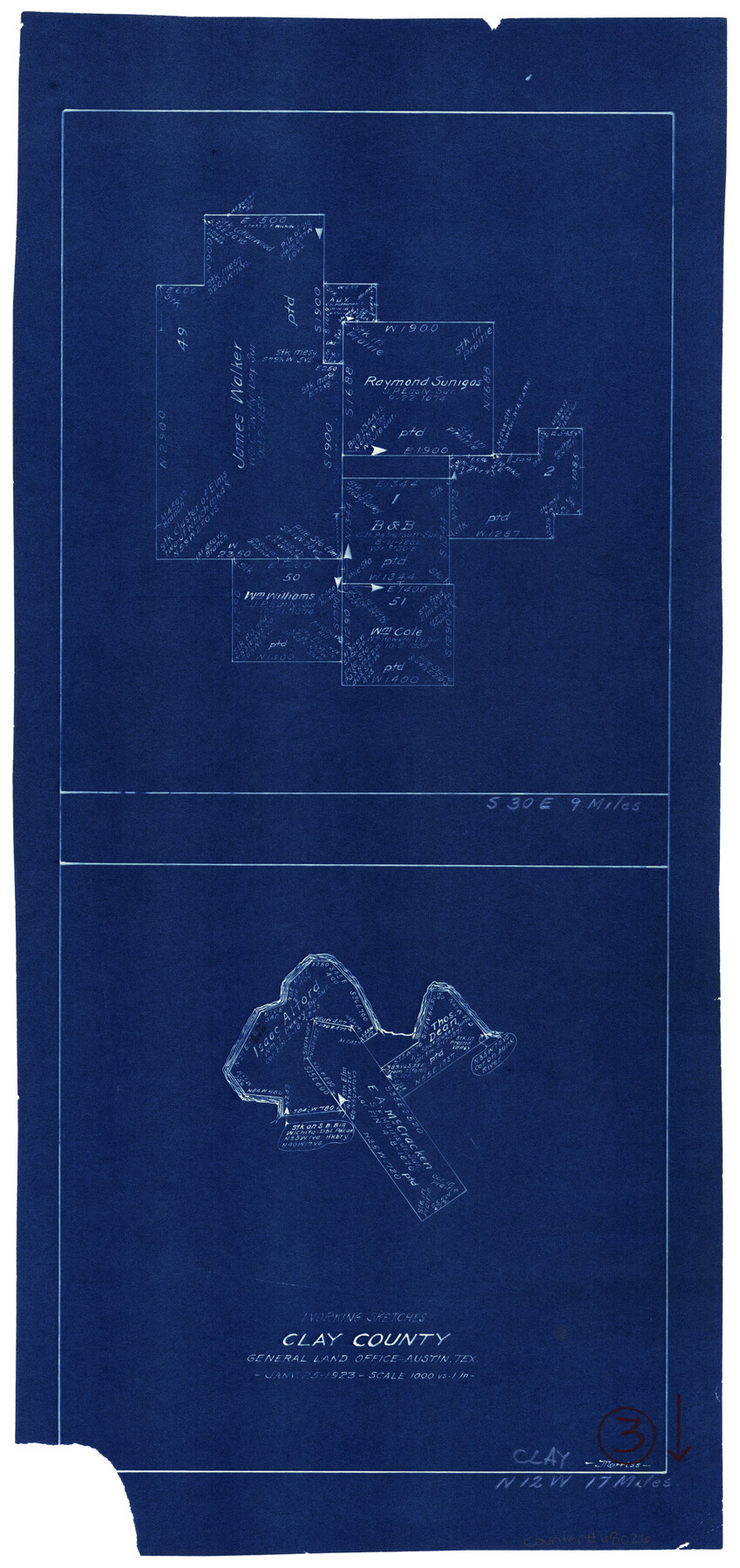 68026, Clay County Working Sketch 3, General Map Collection
