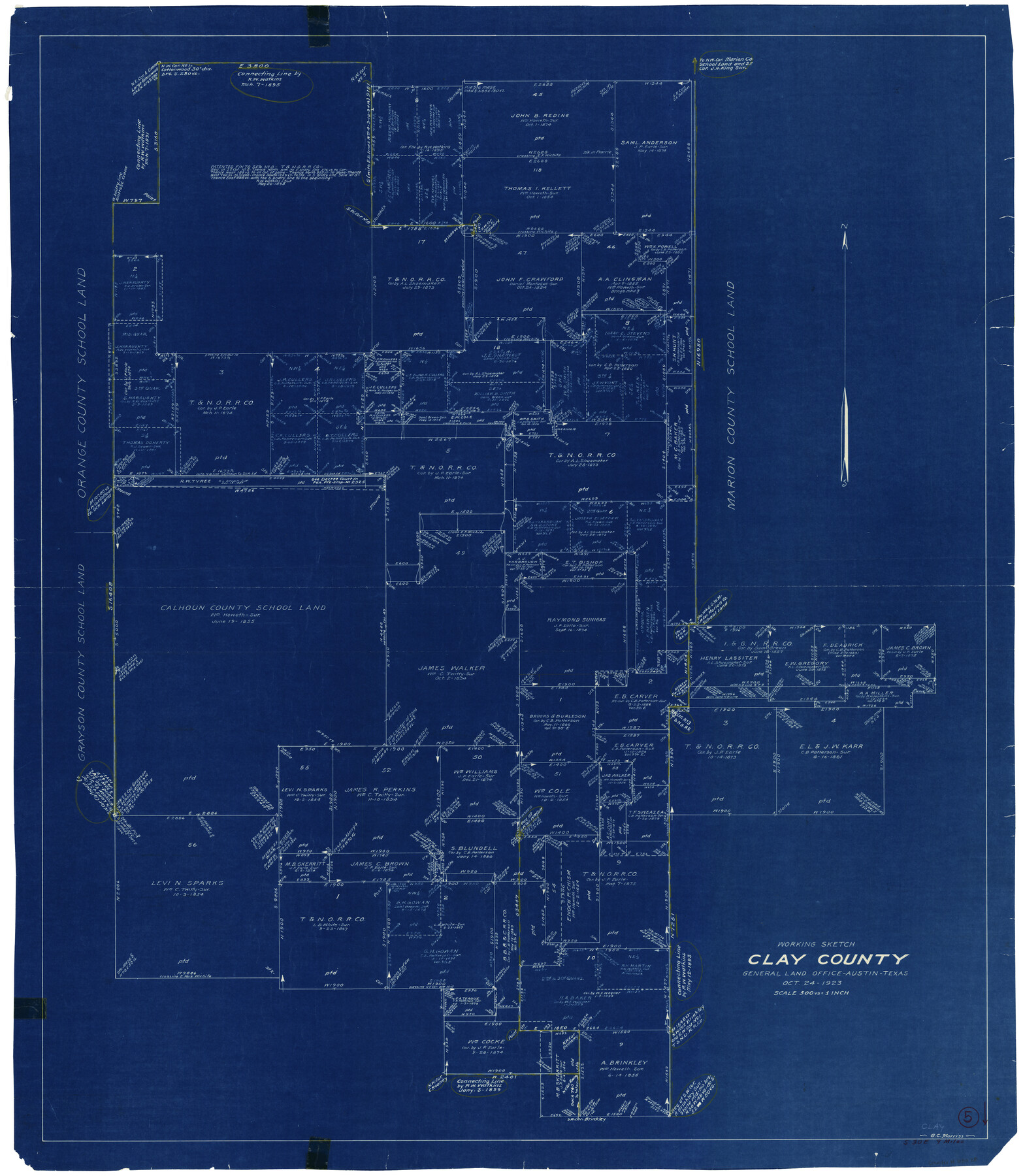 68028, Clay County Working Sketch 5, General Map Collection
