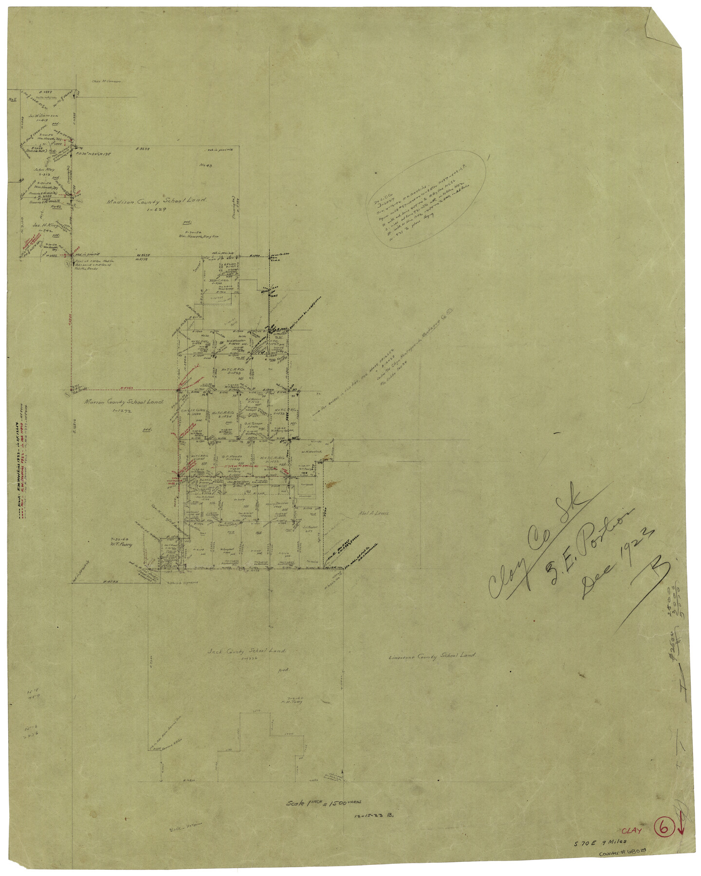 68029, Clay County Working Sketch 6, General Map Collection
