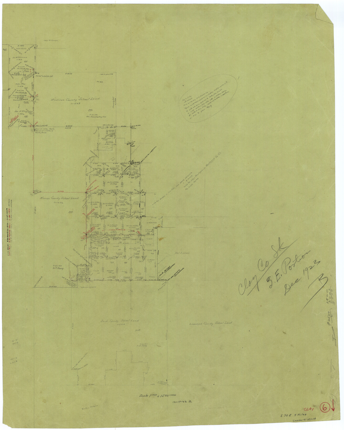 68029, Clay County Working Sketch 6, General Map Collection
