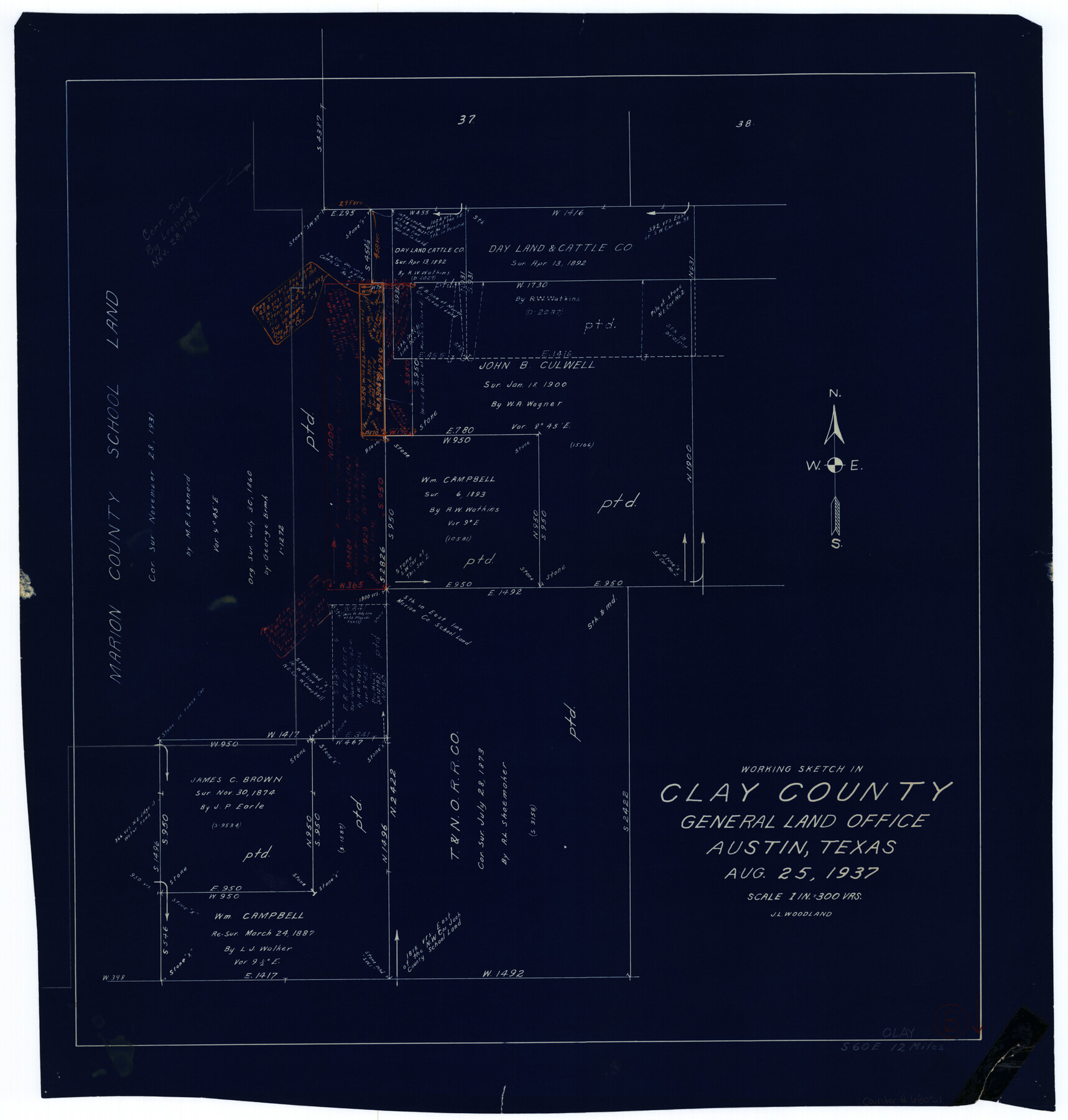 68031, Clay County Working Sketch 8, General Map Collection