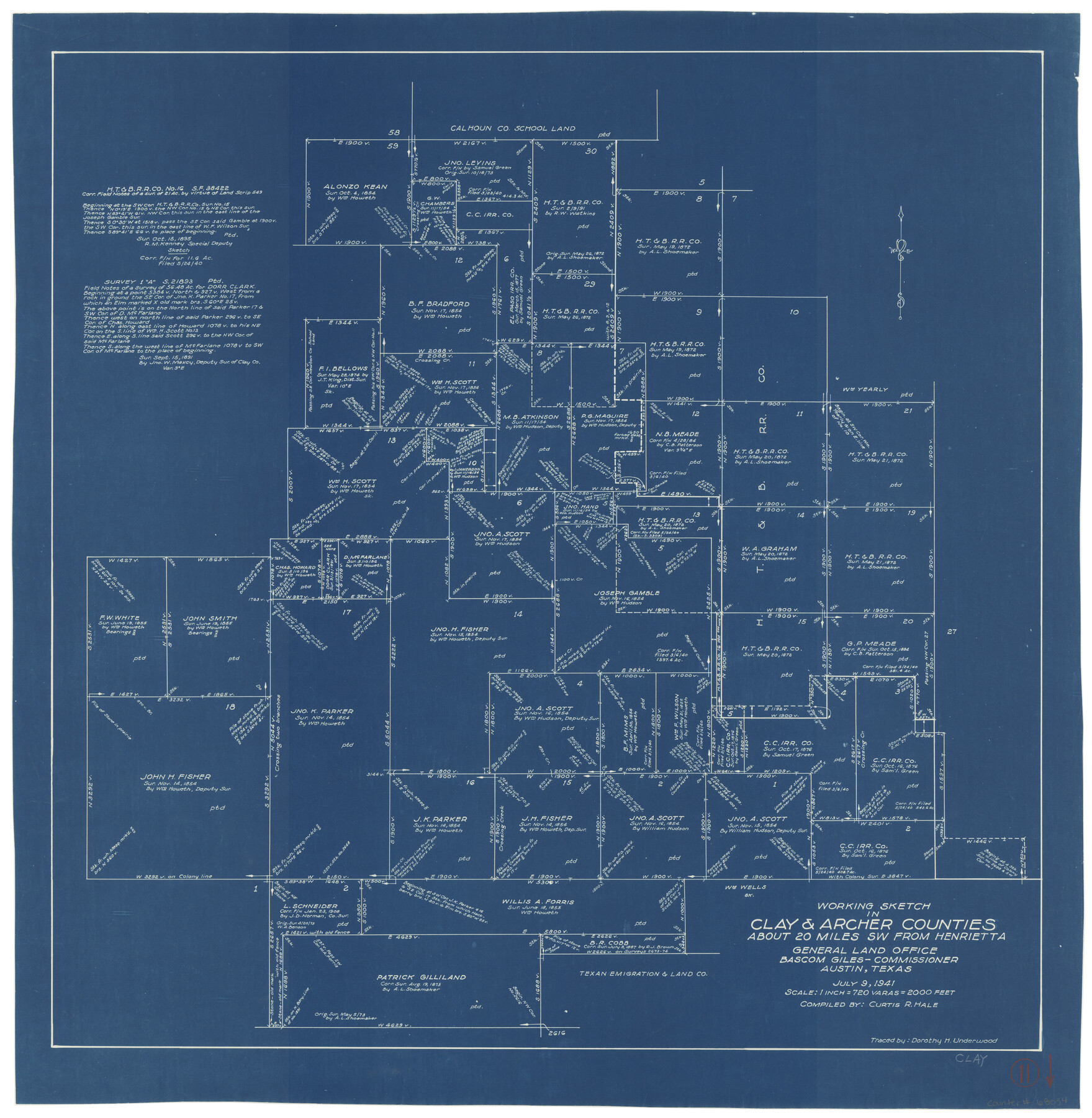 68034, Clay County Working Sketch 11, General Map Collection
