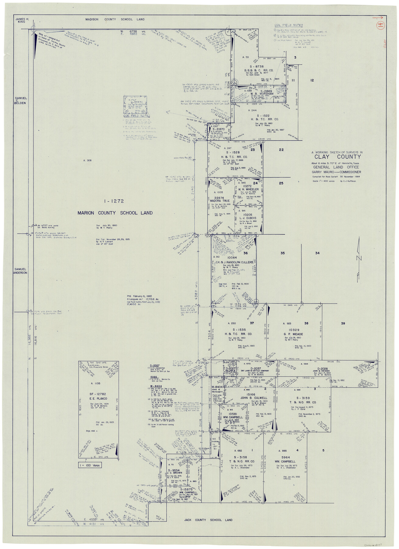 68037, Clay County Working Sketch 14, General Map Collection