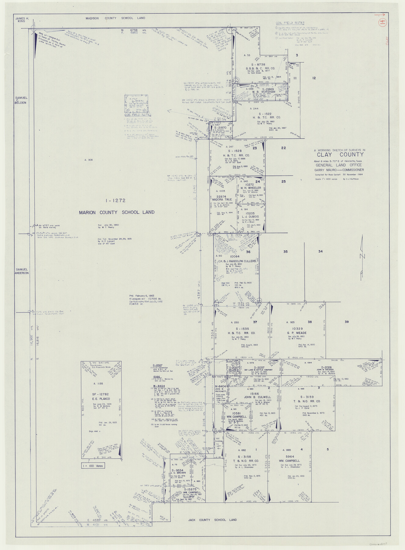 68037, Clay County Working Sketch 14, General Map Collection
