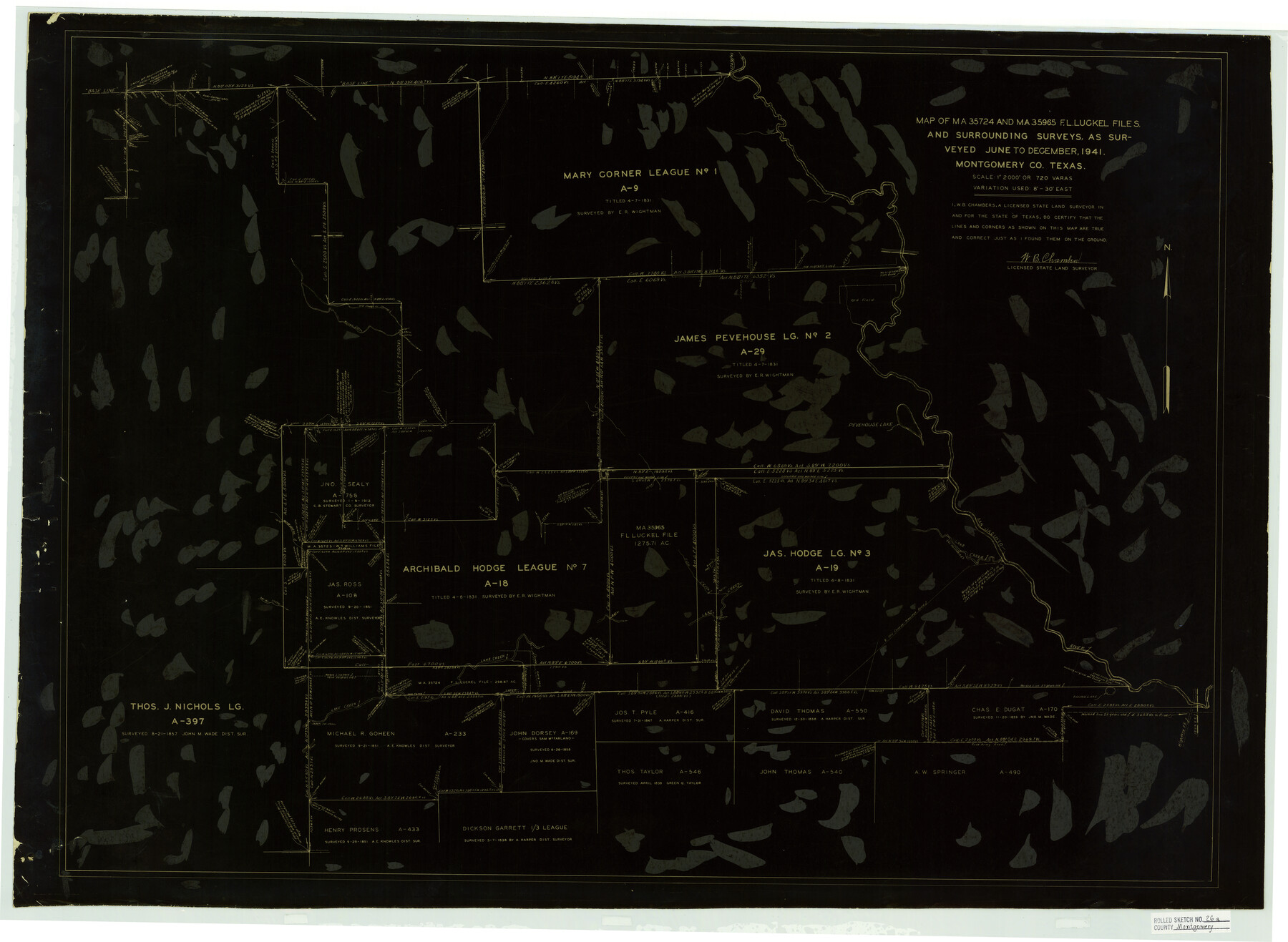 6808, Montgomery County Rolled Sketch 26A, General Map Collection