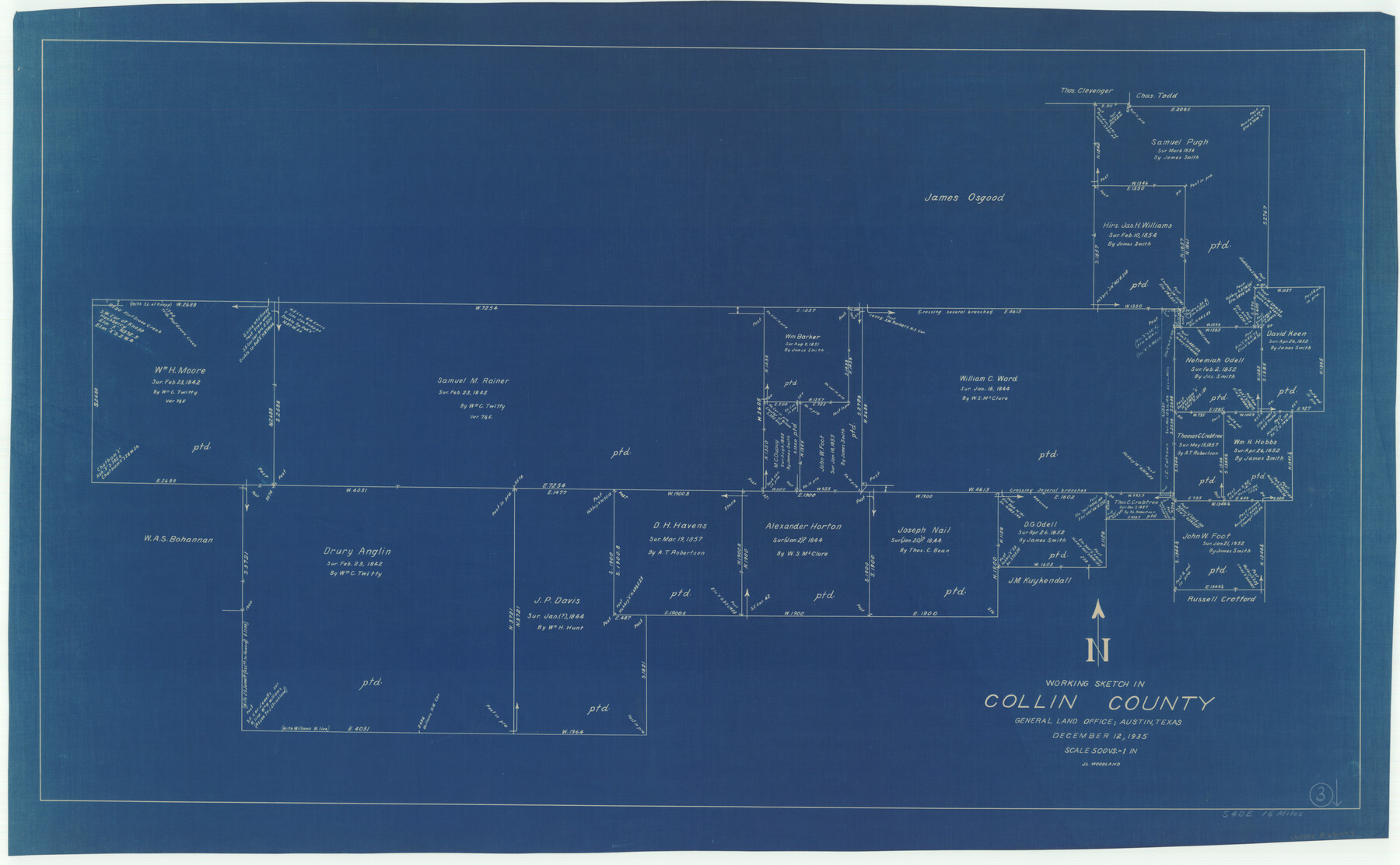 68097, Collin County Working Sketch 3, General Map Collection