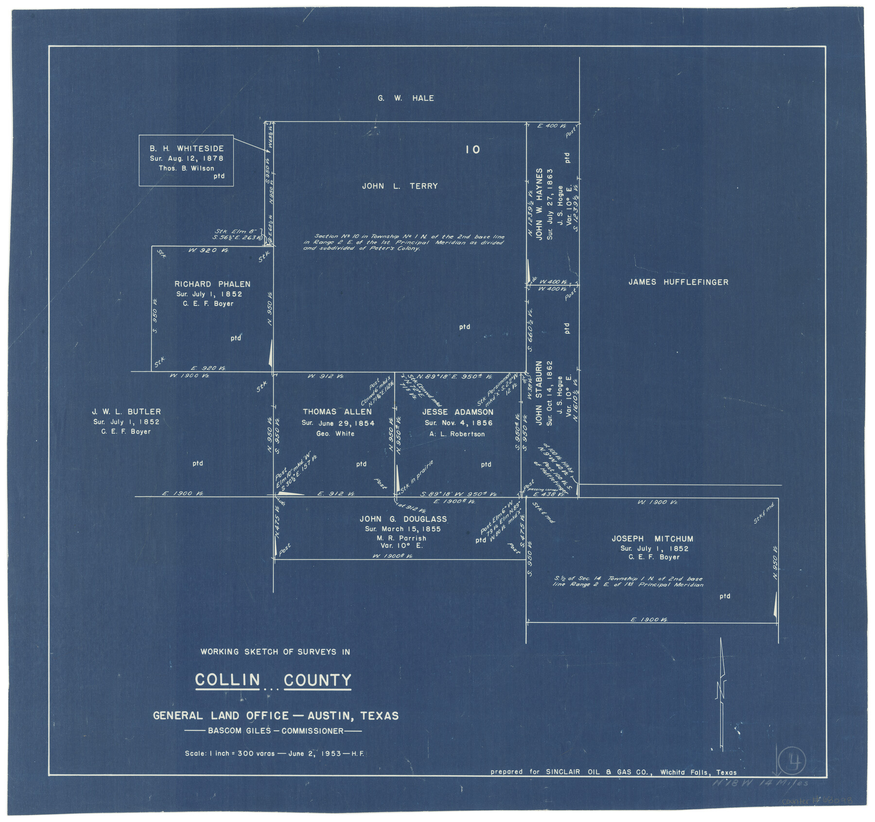 68098, Collin County Working Sketch 4, General Map Collection
