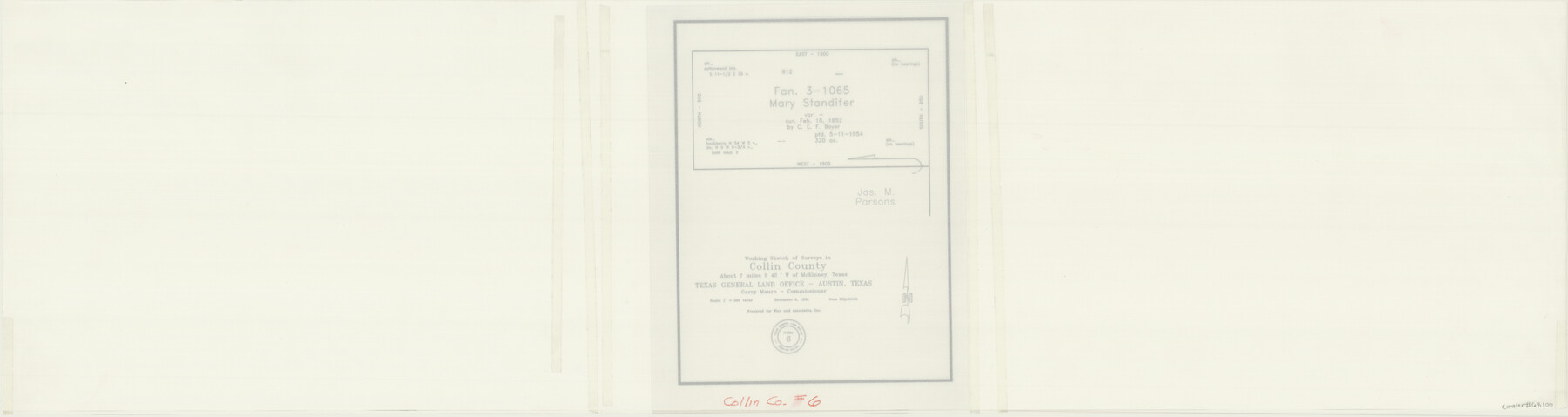 68100, Collin County Working Sketch 6, General Map Collection