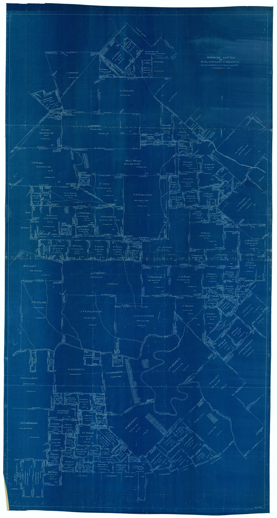 68105, Colorado County Working Sketch 5, General Map Collection