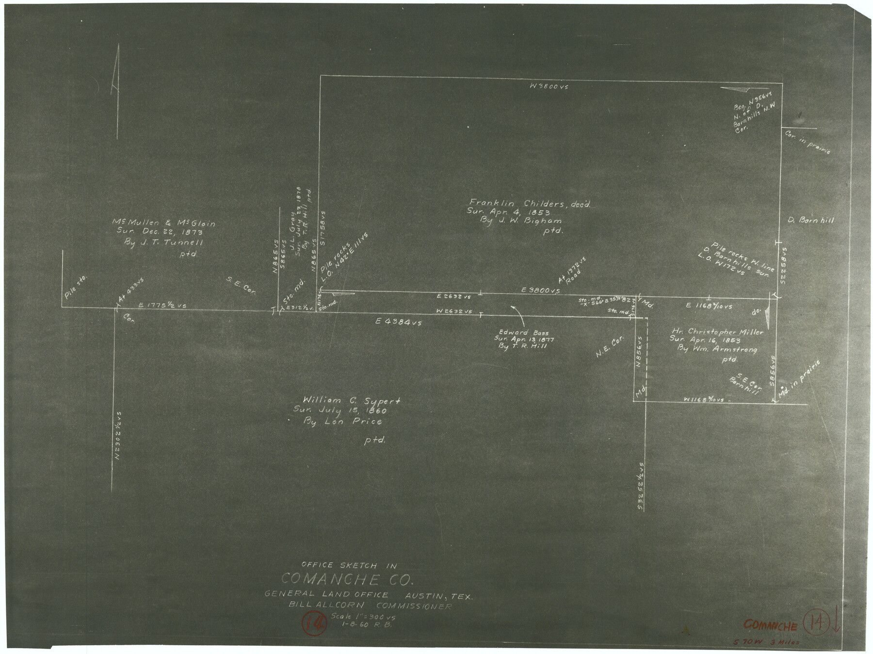 68148, Comanche County Working Sketch 14, General Map Collection