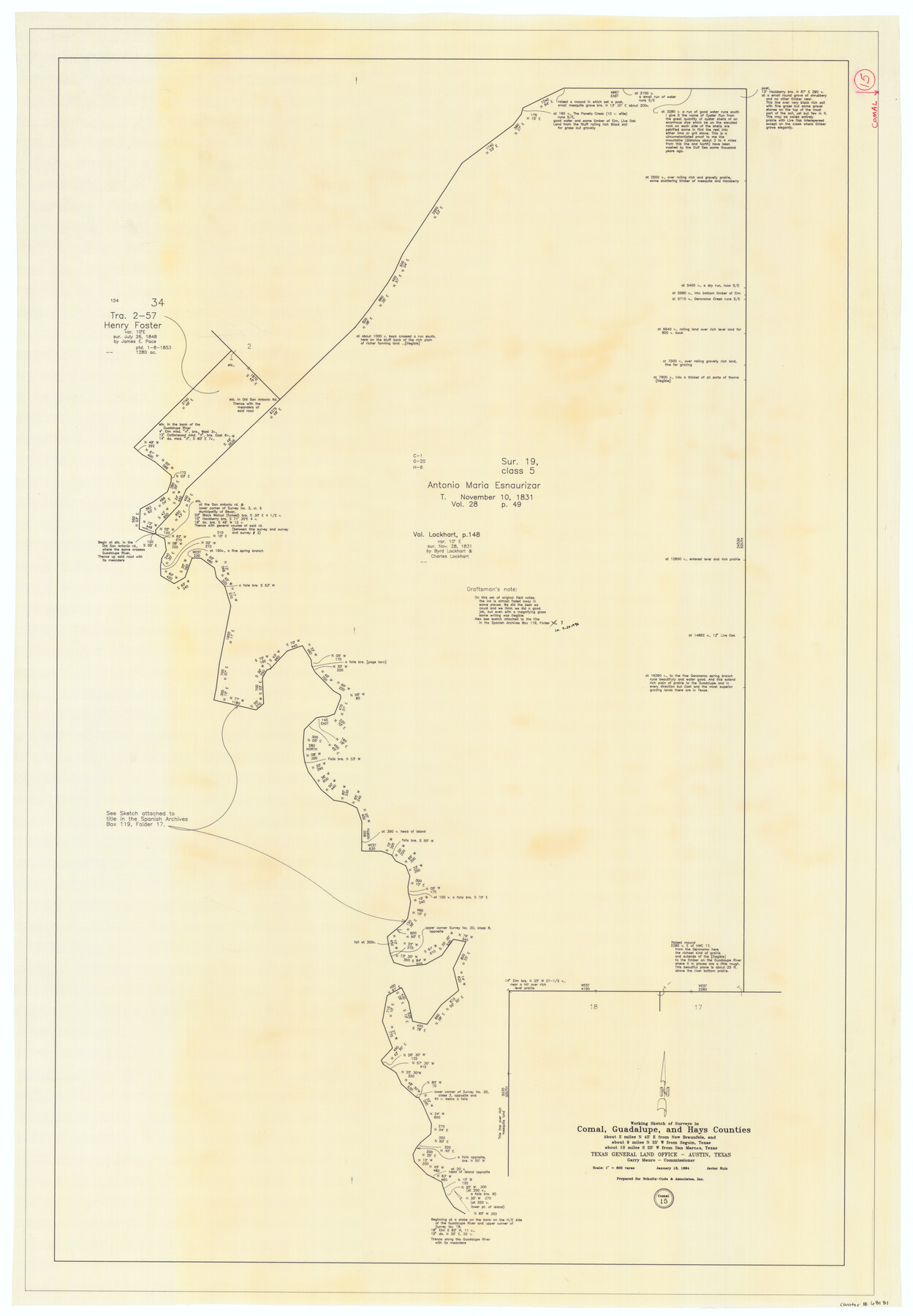 68181, Comal County Working Sketch 15, General Map Collection