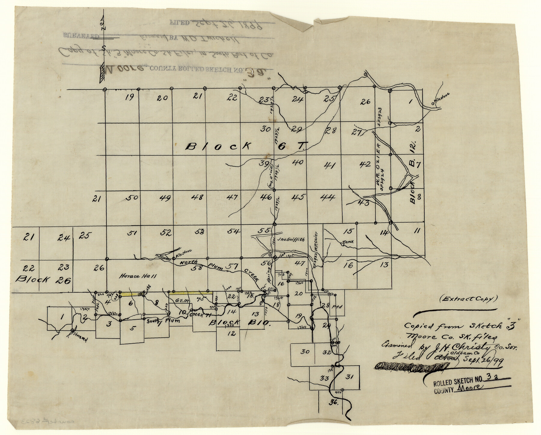 6823, Moore County Rolled Sketch 3, General Map Collection