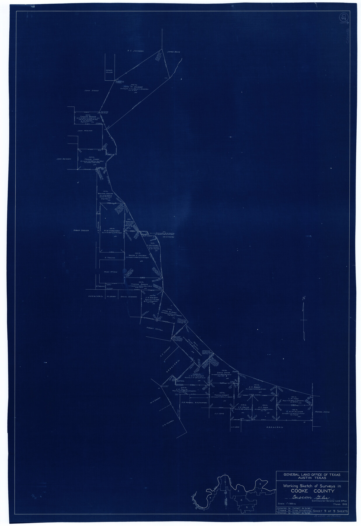 68247, Cooke County Working Sketch 10, General Map Collection