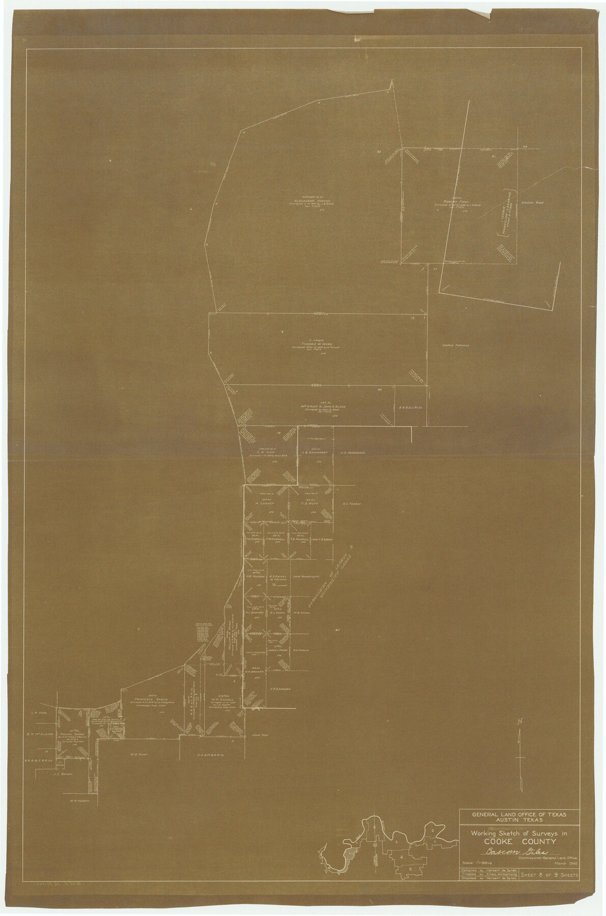 68248, Cooke County Working Sketch 11, General Map Collection
