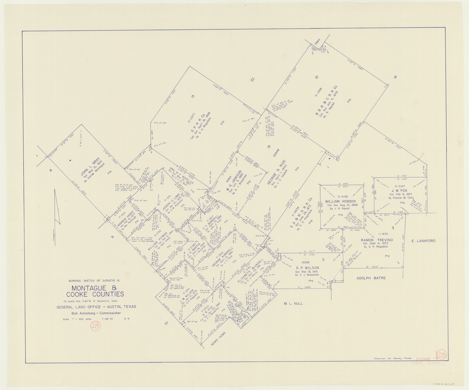 68265, Cooke County Working Sketch 28, General Map Collection