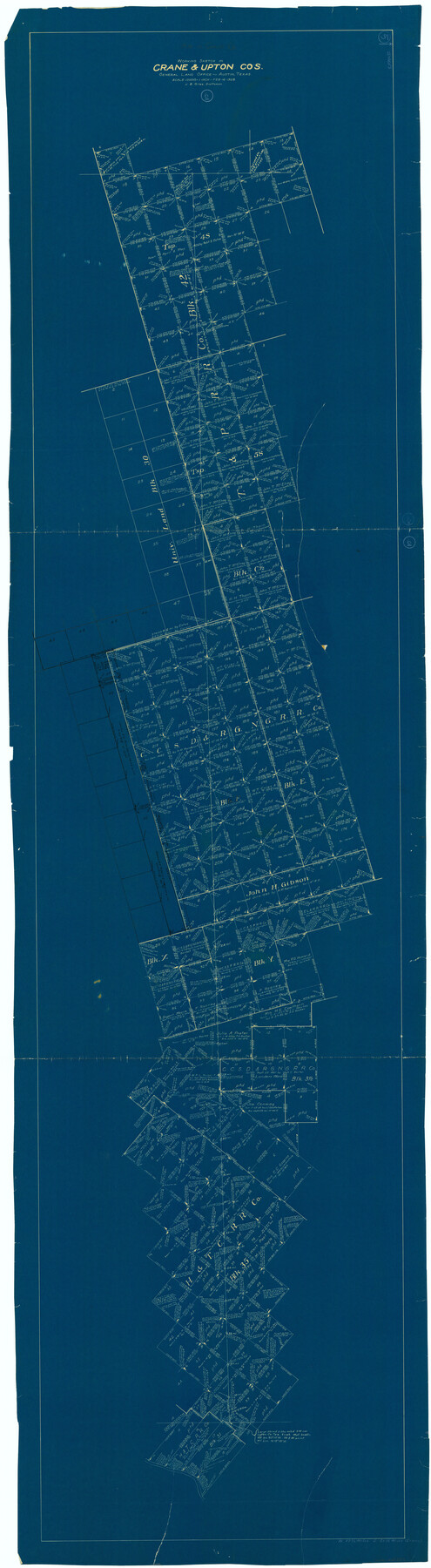 68283, Crane County Working Sketch 6, General Map Collection