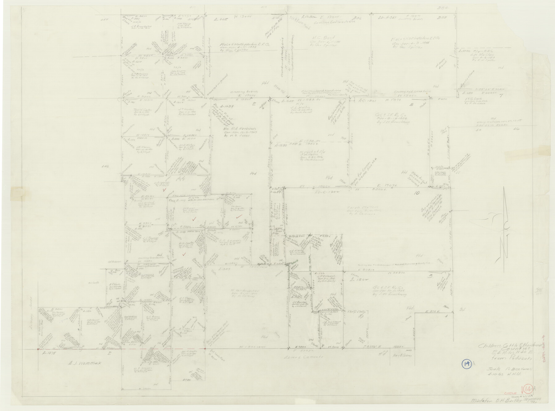 68324, Cottle County Working Sketch 14a, General Map Collection