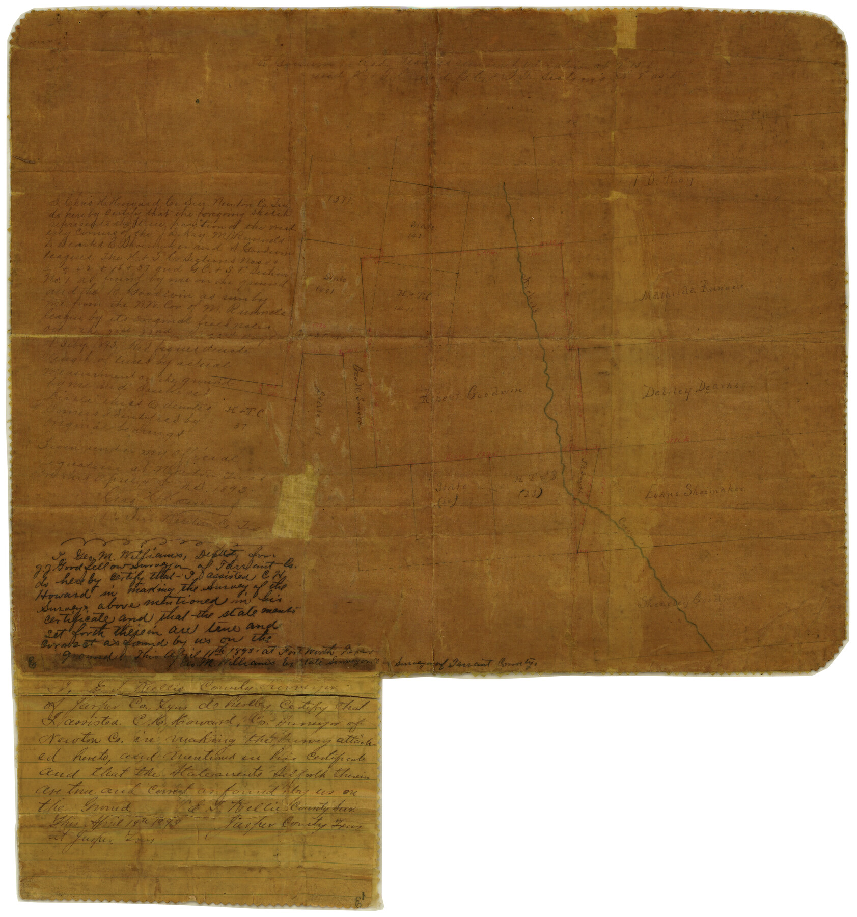 6840, Newton County Rolled Sketch 4, General Map Collection
